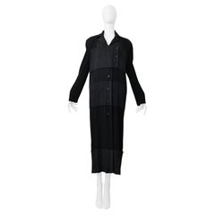 Issey Miyake Abito nero a pieghe 1998-1999
