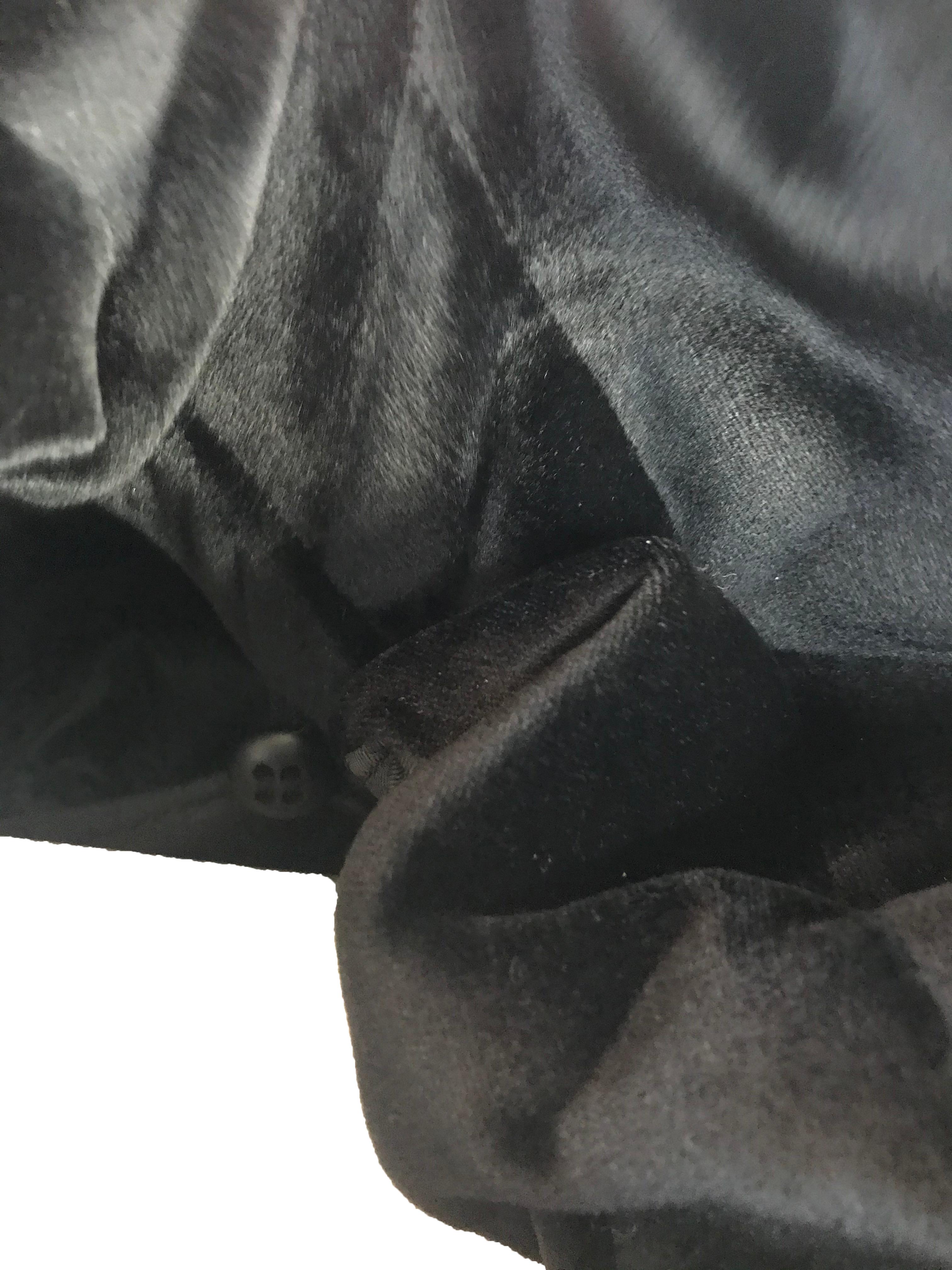 Issey Miyake Black Velvet Cocoon Coat 2