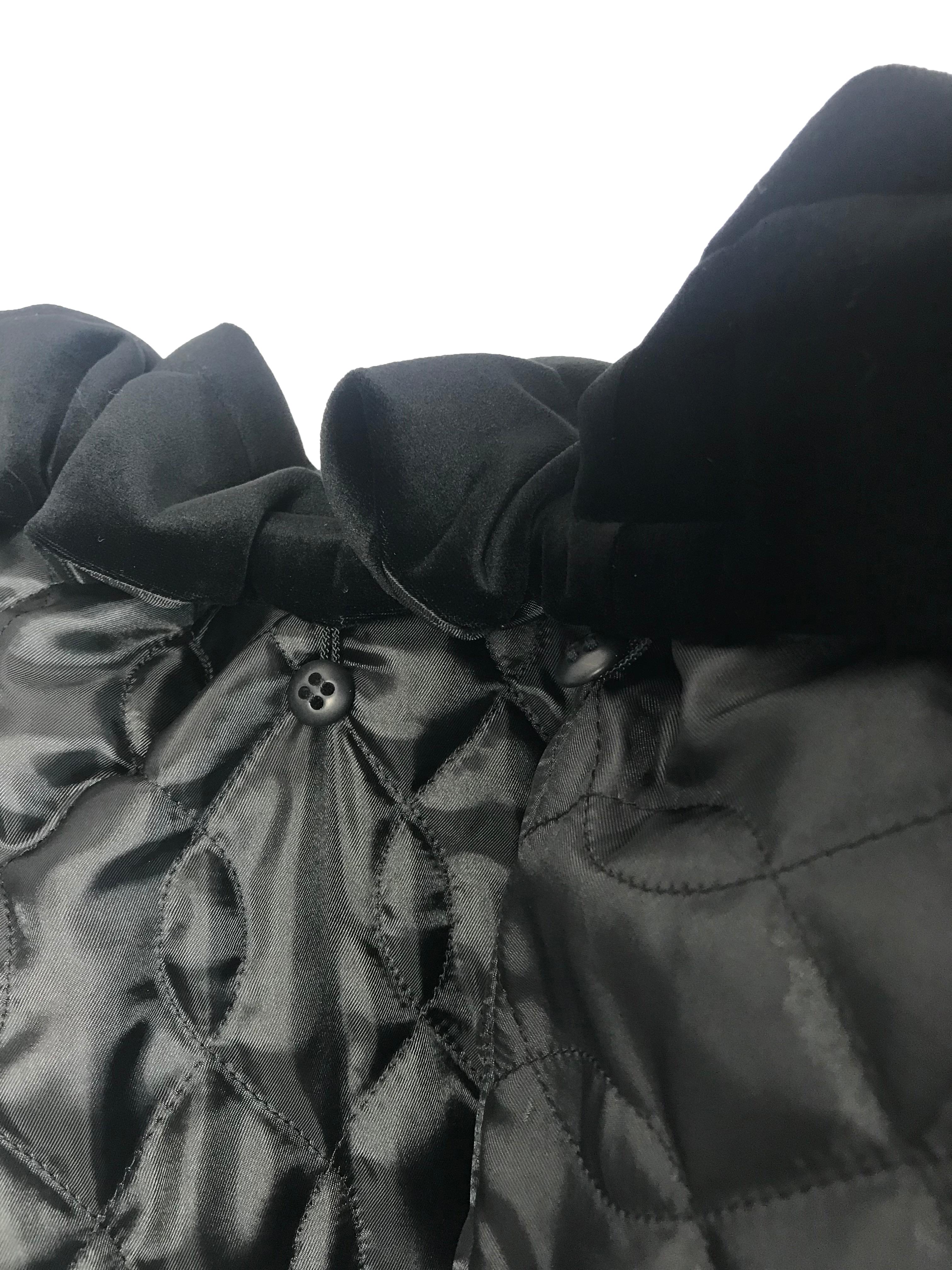Issey Miyake Black Velvet Cocoon Coat 3