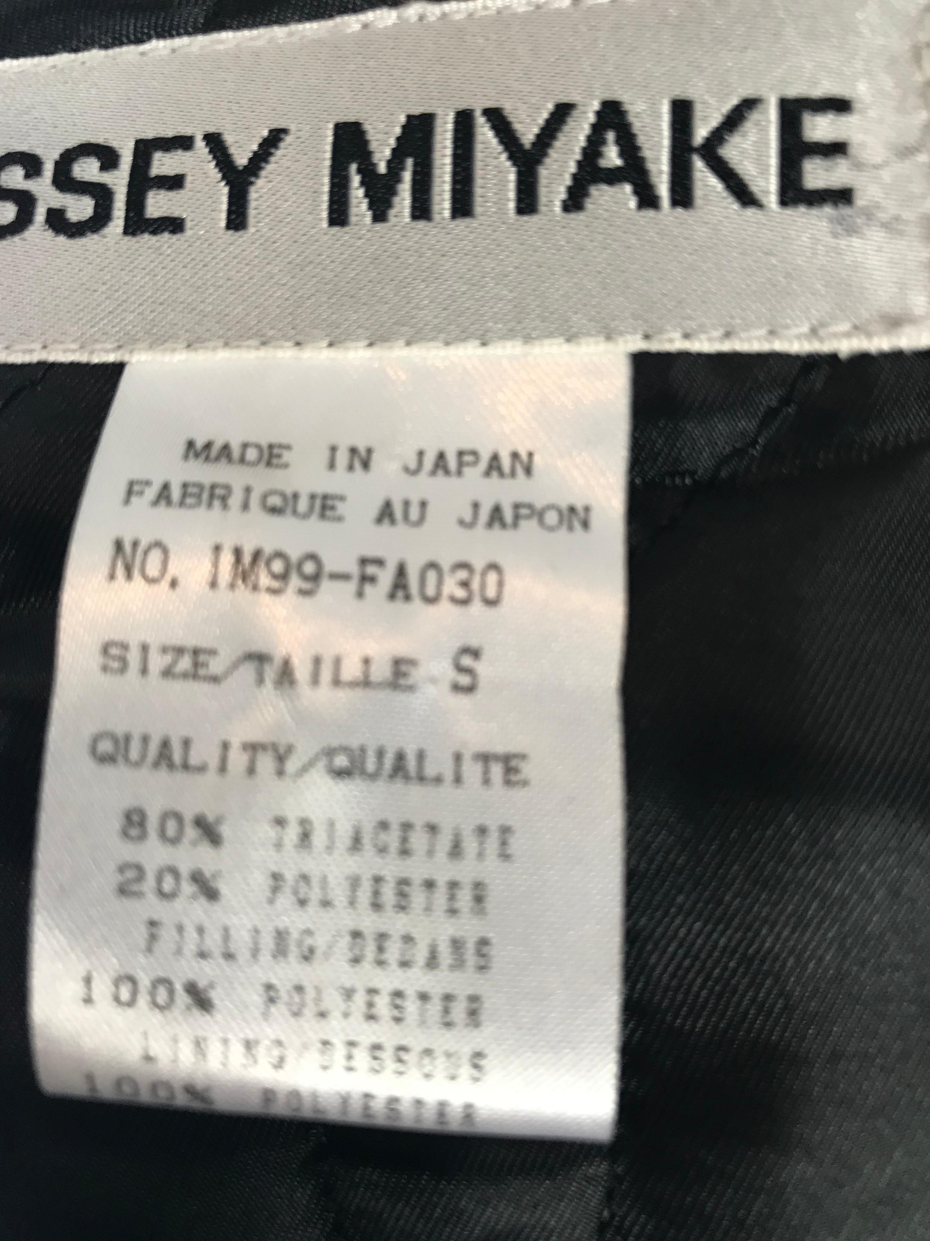 Issey Miyake Black Velvet Cocoon Coat 4