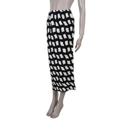 ISSEY MIYAKE black white 2023 REITERATION PLEATED Skirt 2 M