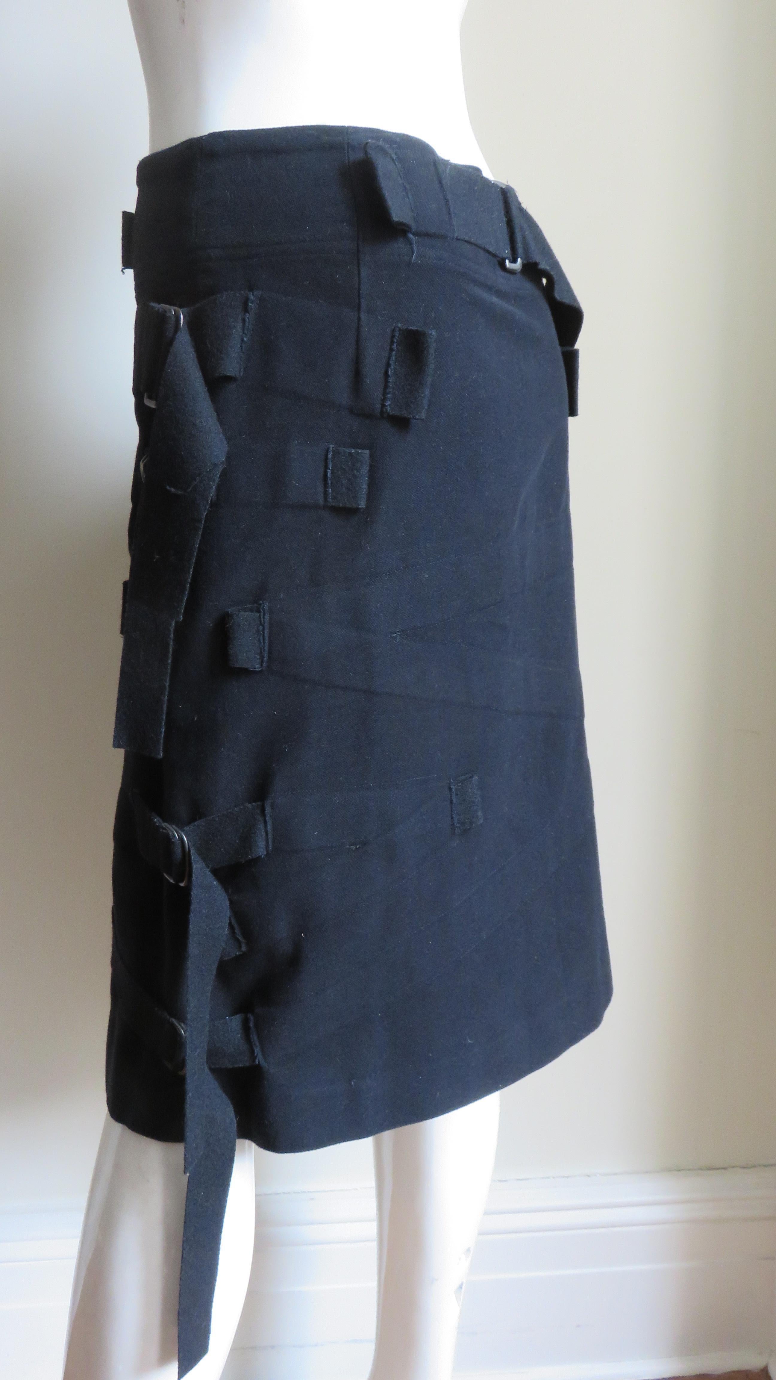 Women's Issey Miyake Skirt with Straps For Sale
