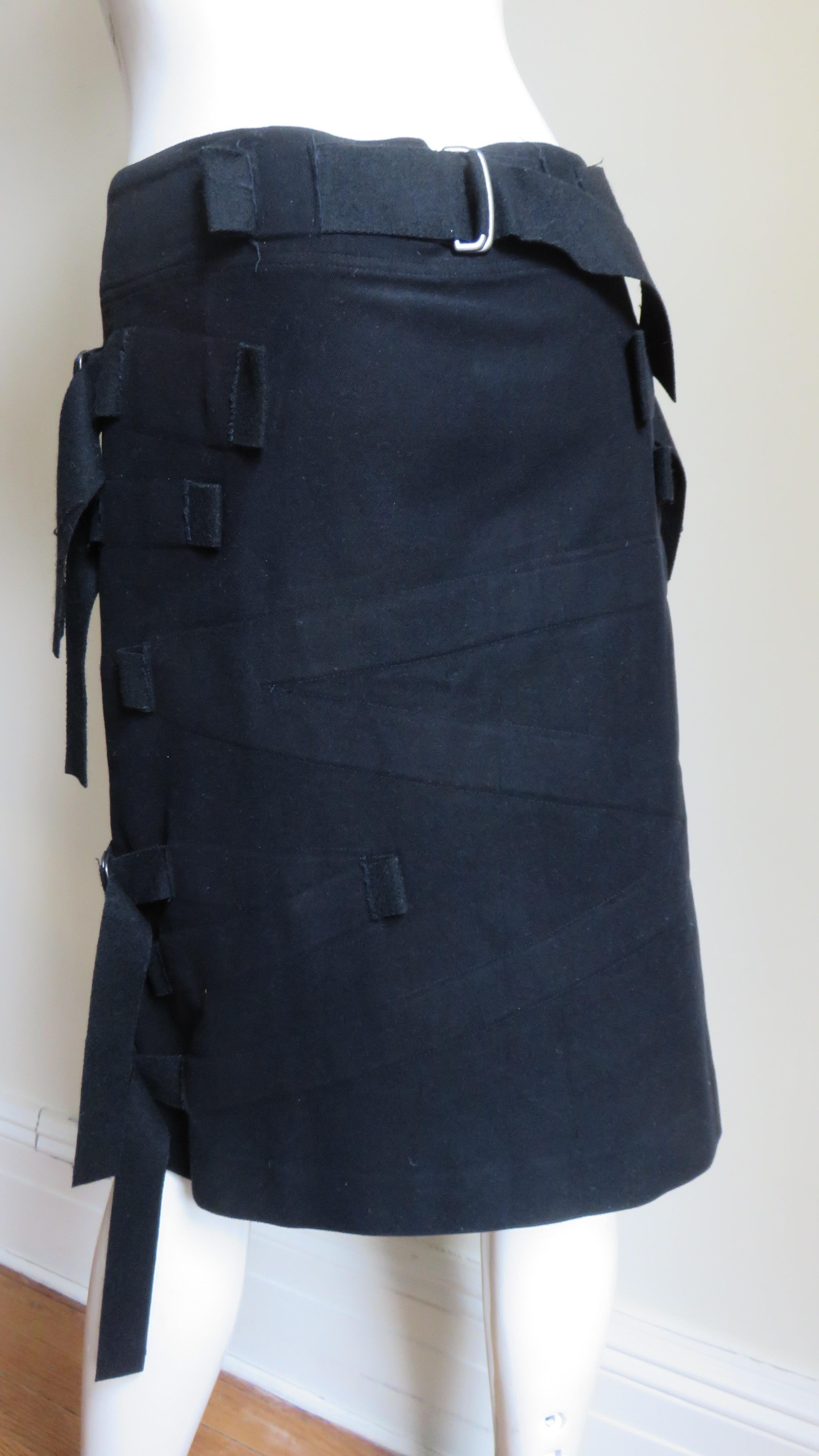 Issey Miyake Skirt with Straps For Sale 1