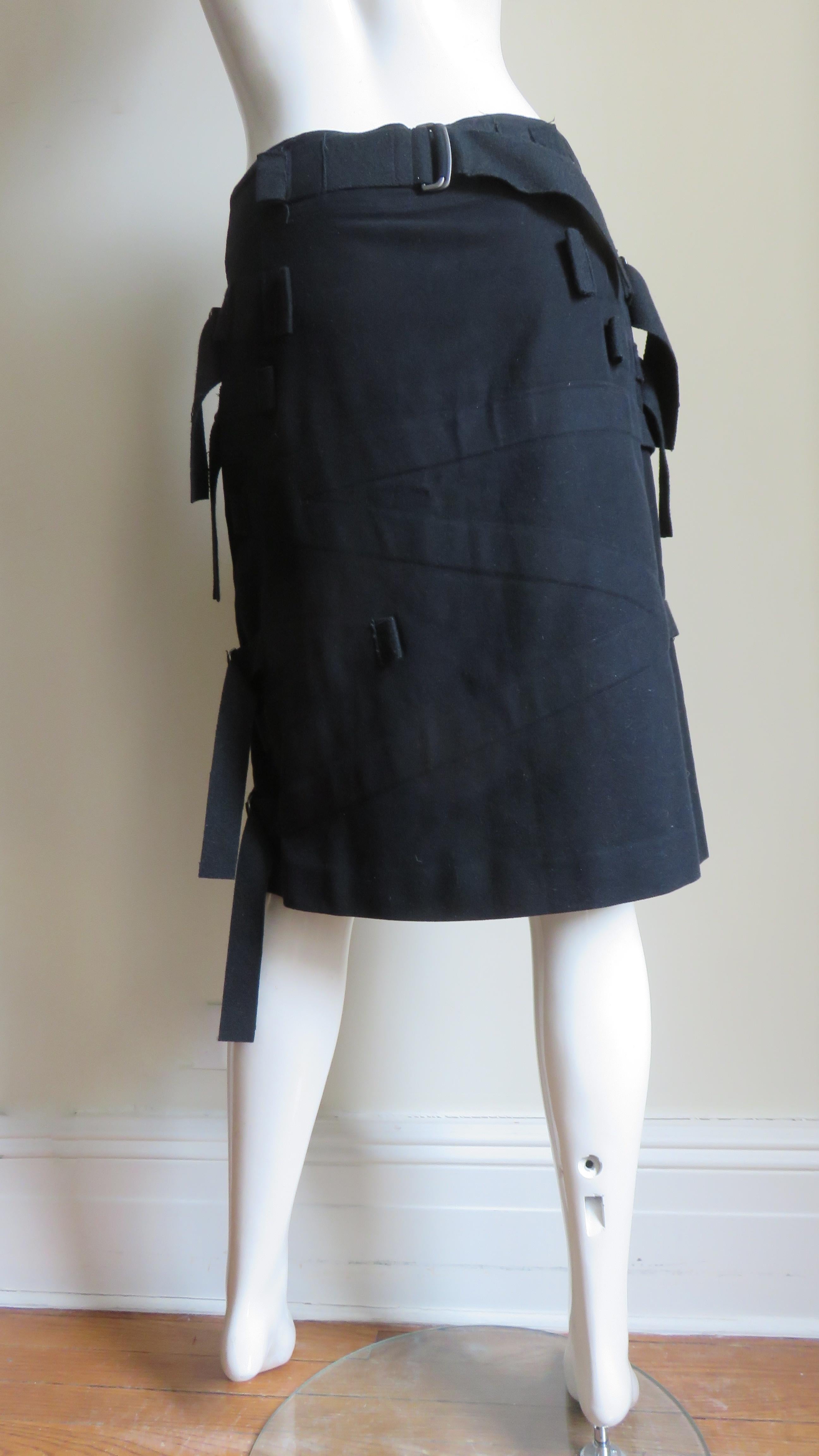 Issey Miyake Skirt with Straps For Sale 4