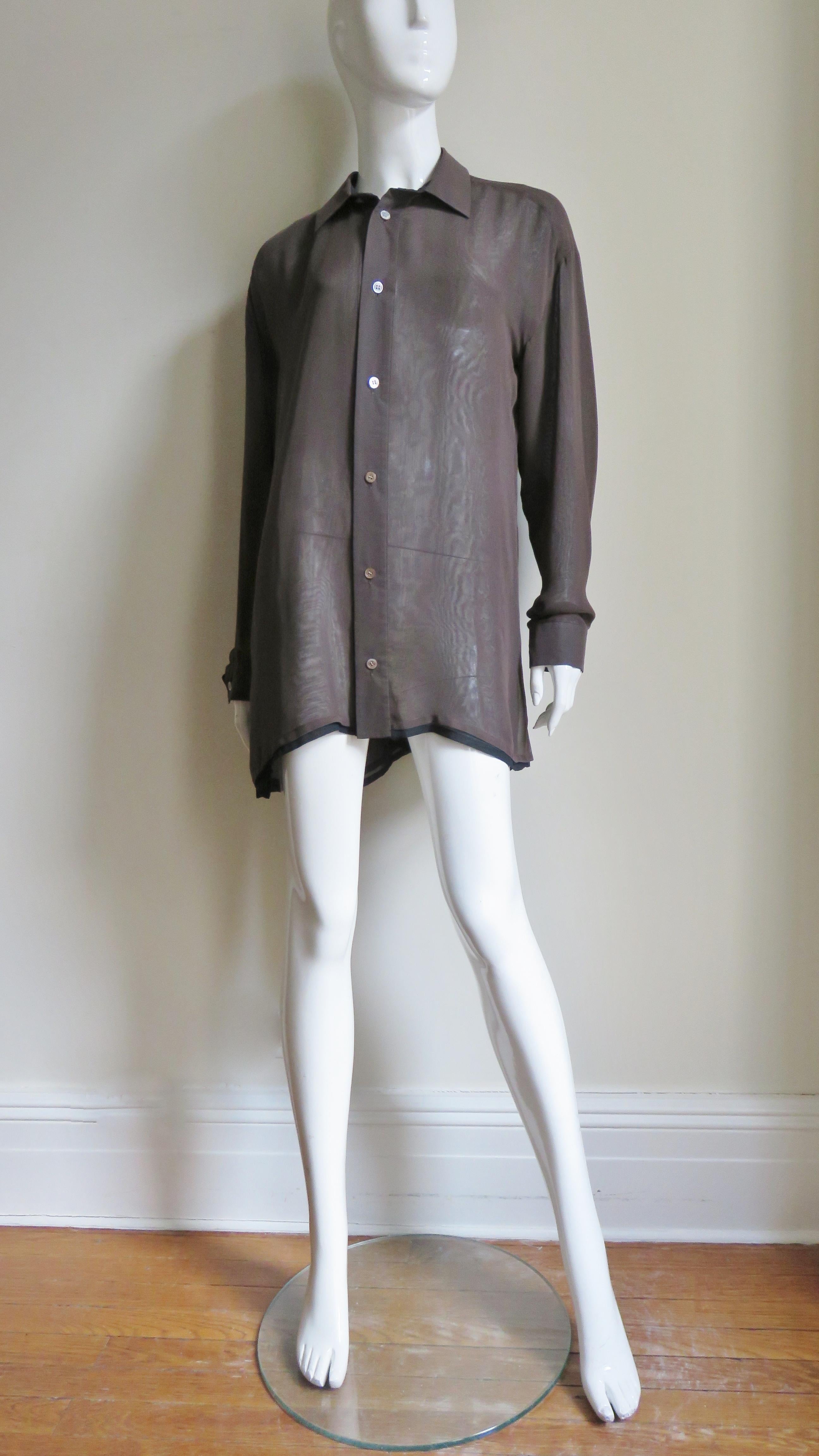  Issey Miyake Double Layer Shirt For Sale 1