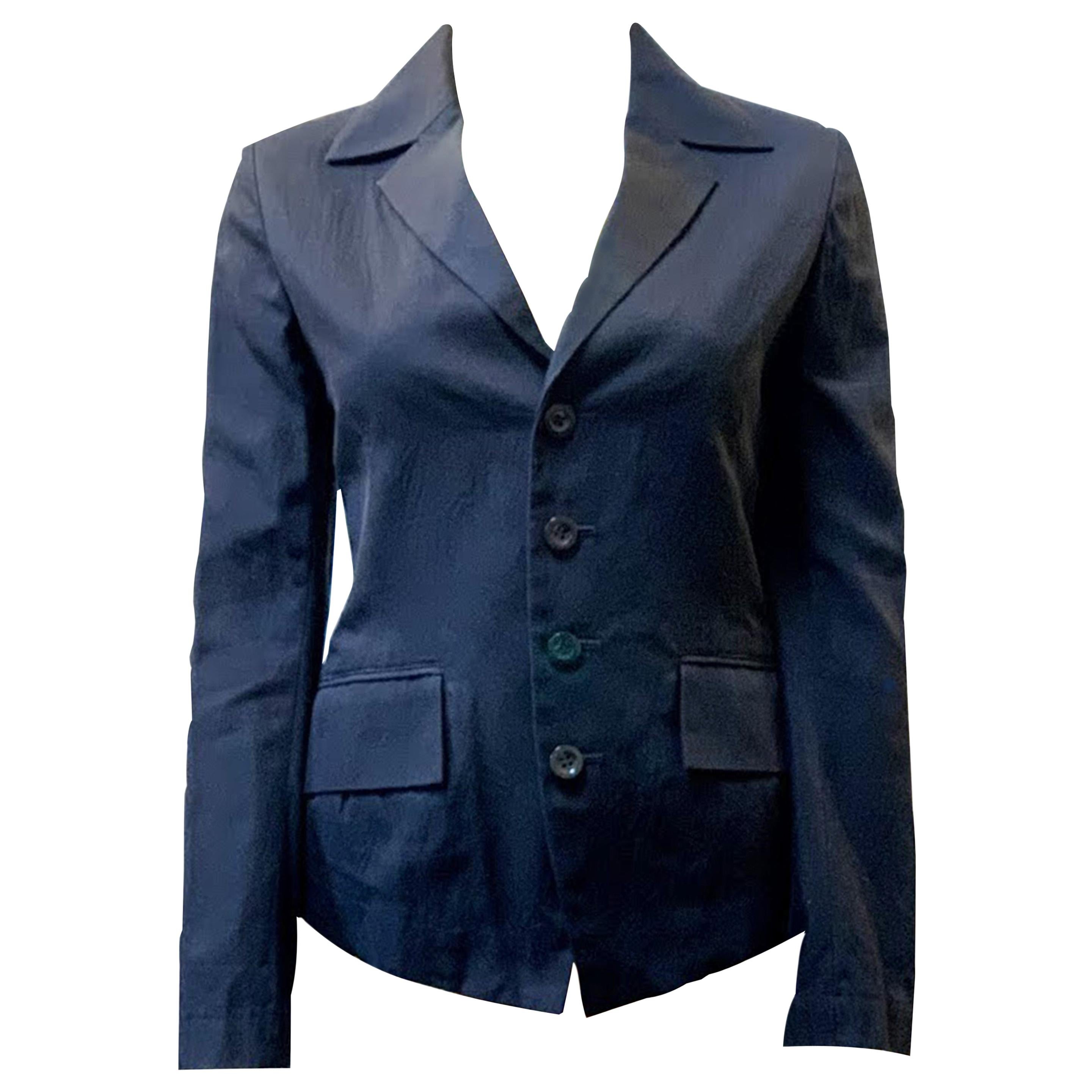 Issey Miyake Corset Leather Tie Jacket For Sale