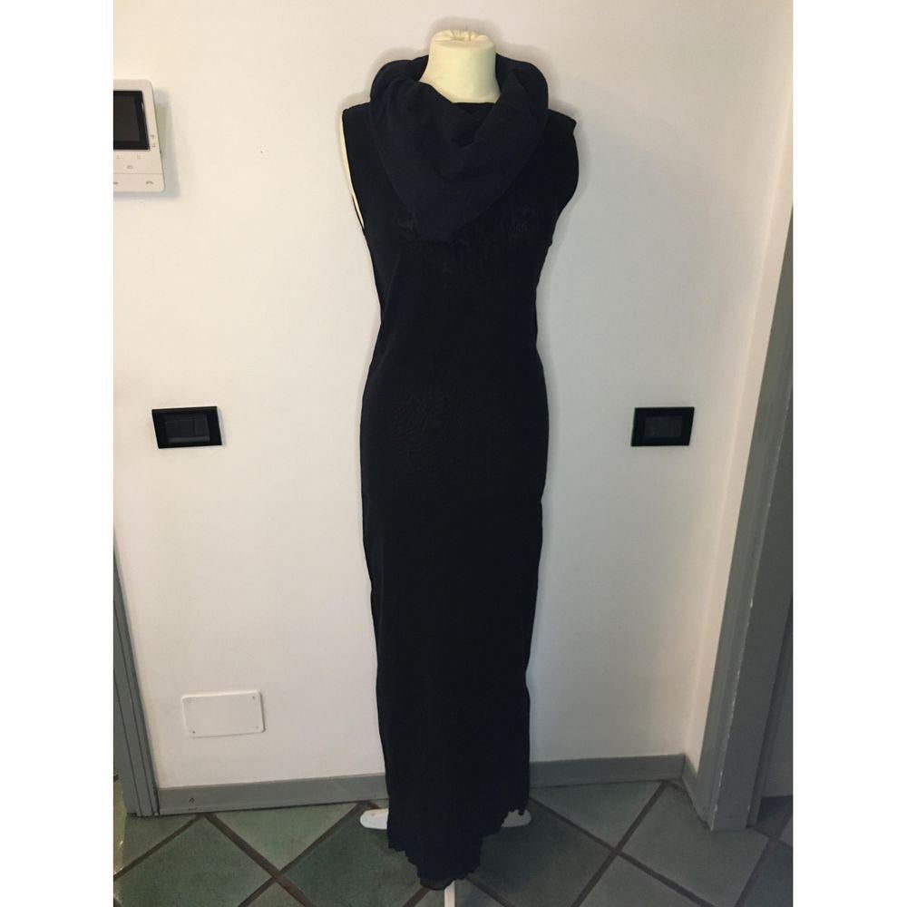 issey miyake black and white dress