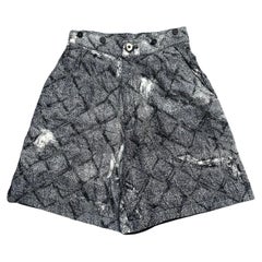 Retro Issey Miyake Diamond Python Shorts, 1980's