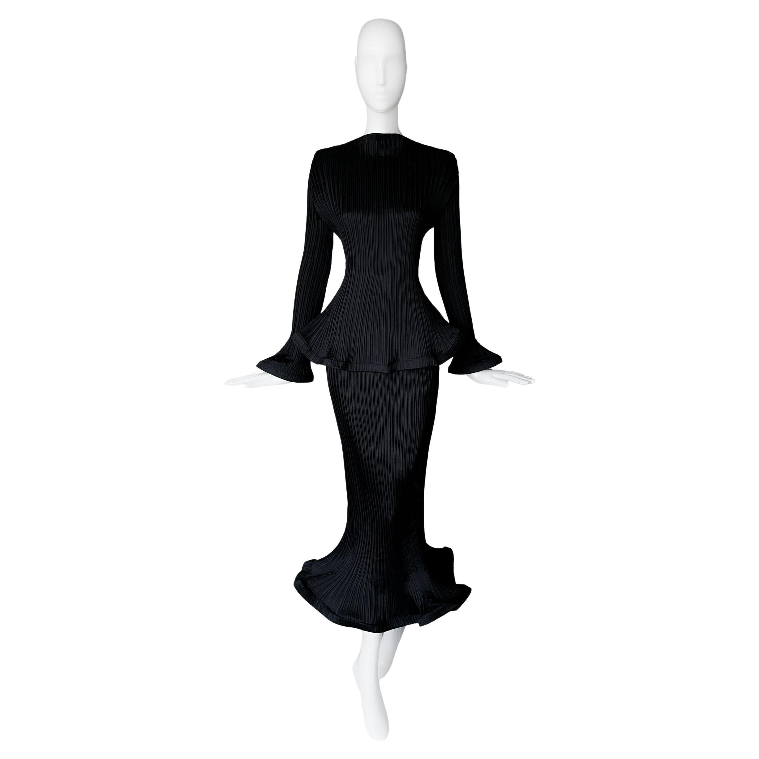 Issey Miyake Drammatico ensemble scultoreo Top Gonna Avant Garde Pleats Please in vendita