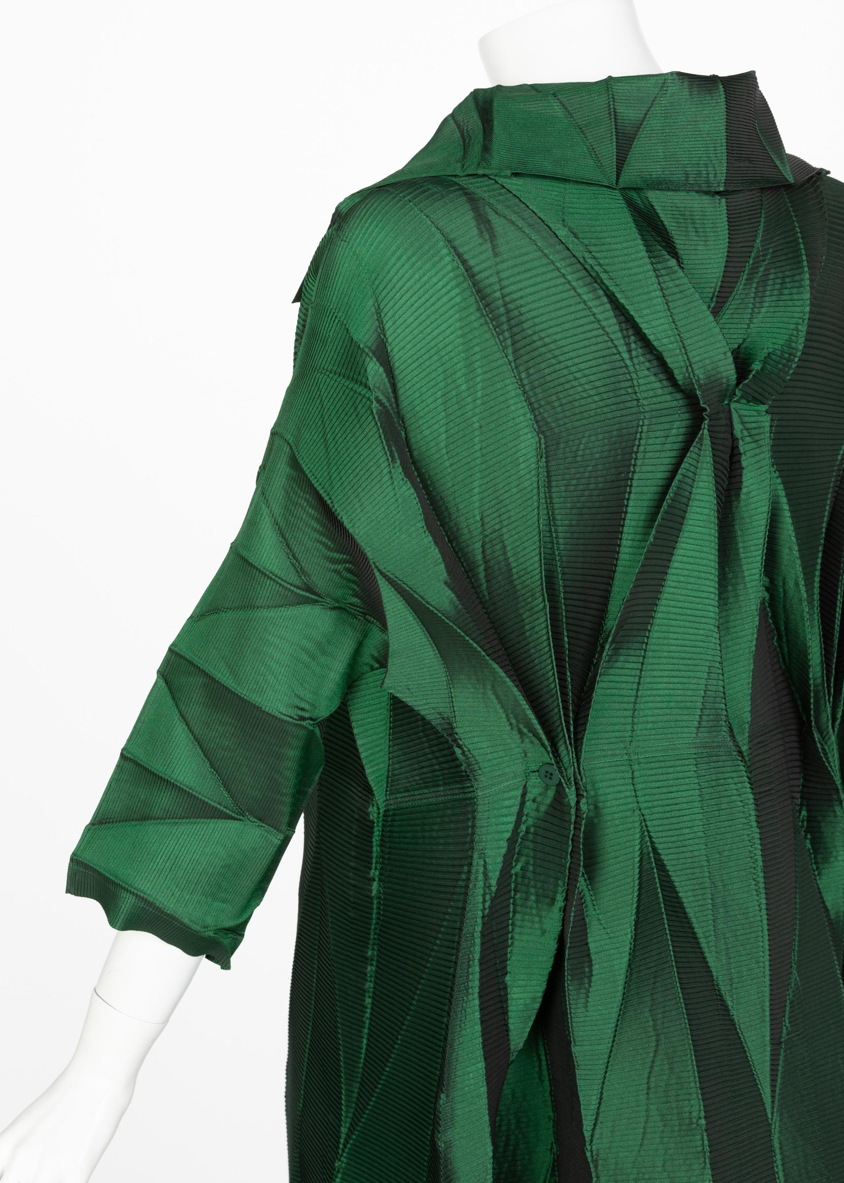 Issey Miyake Emerald Green Runway Dress Spring 2008 4