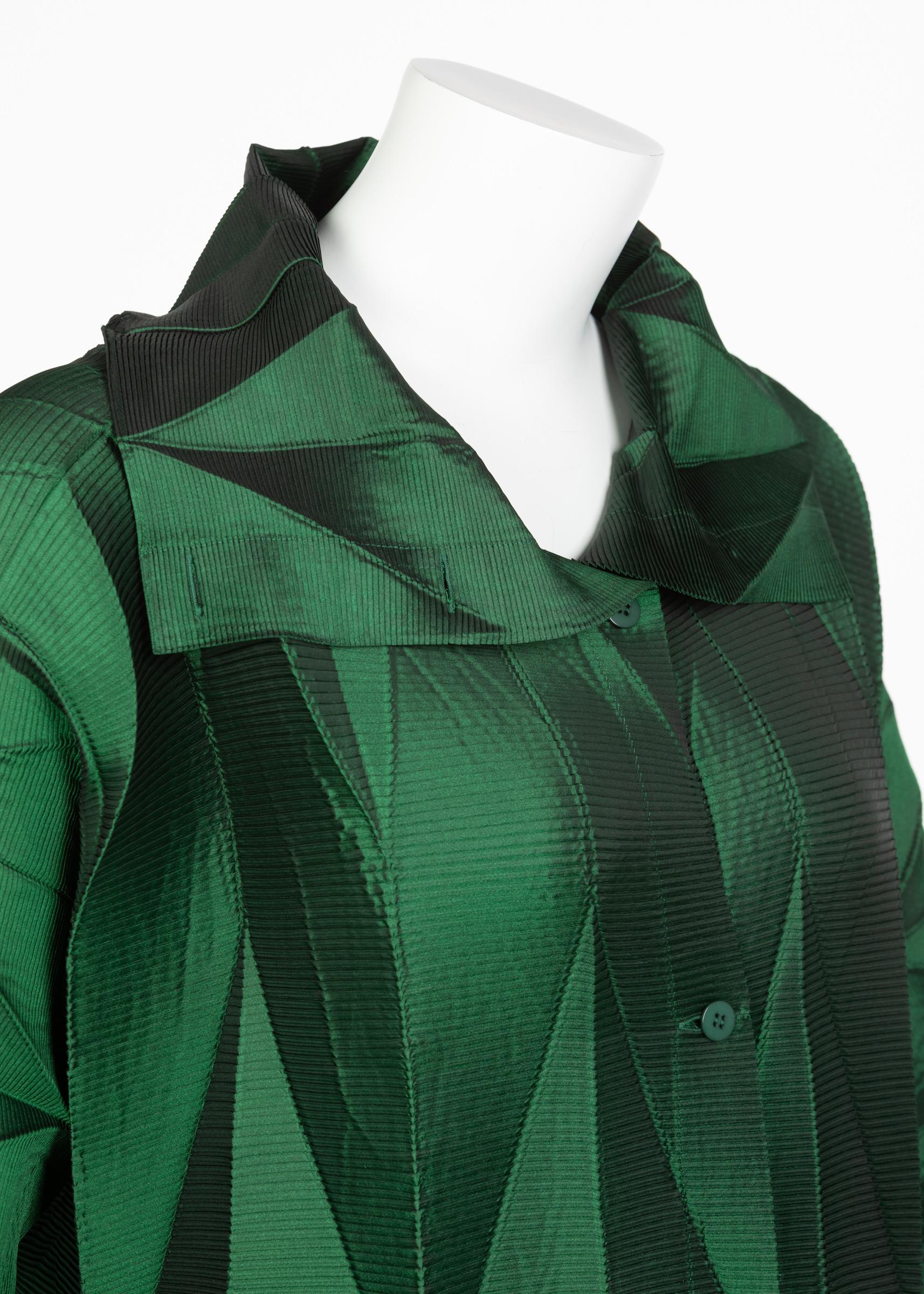 Issey Miyake Emerald Green Runway Dress Spring 2008 1