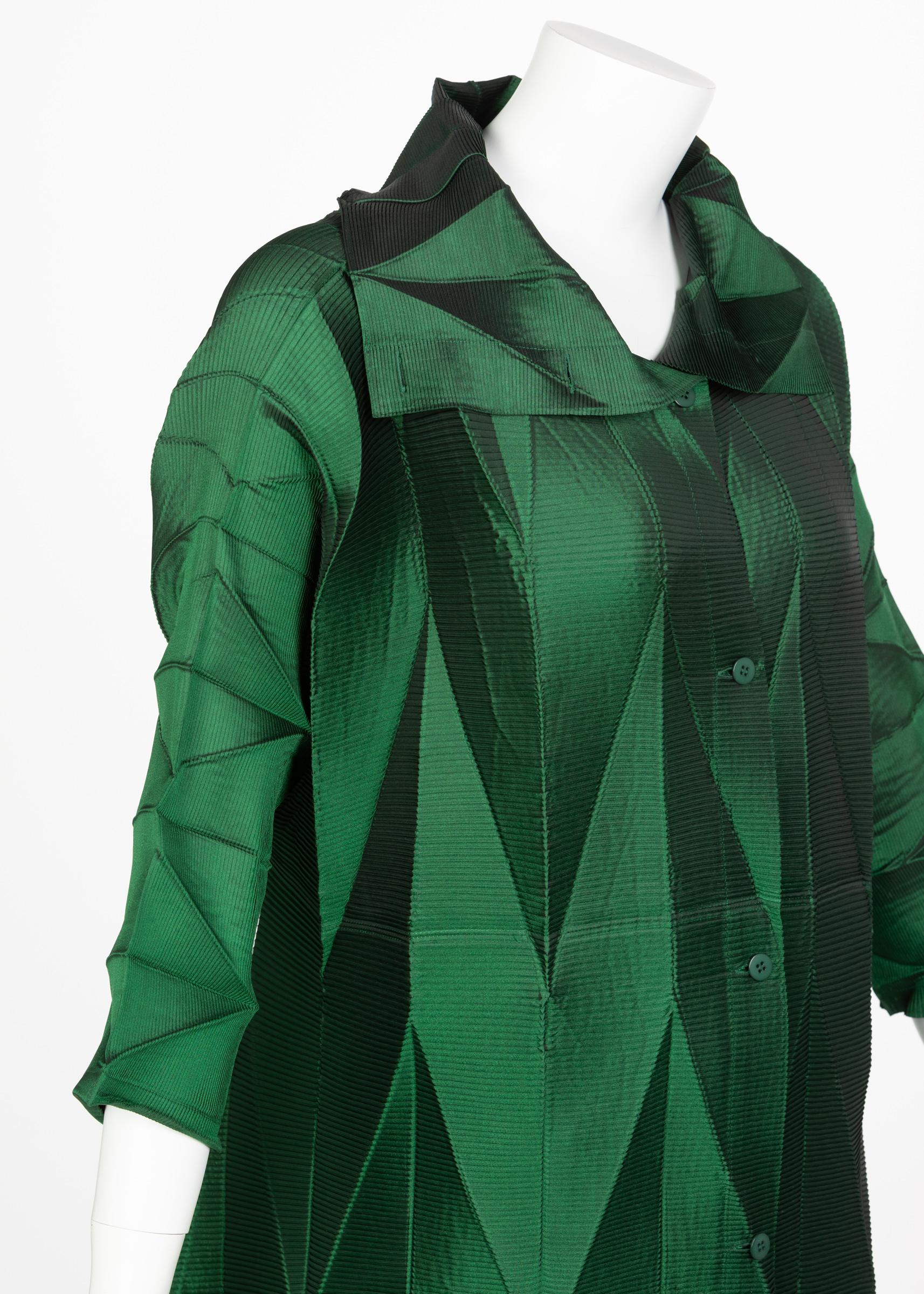Issey Miyake Emerald Green Runway Dress Spring 2008 2