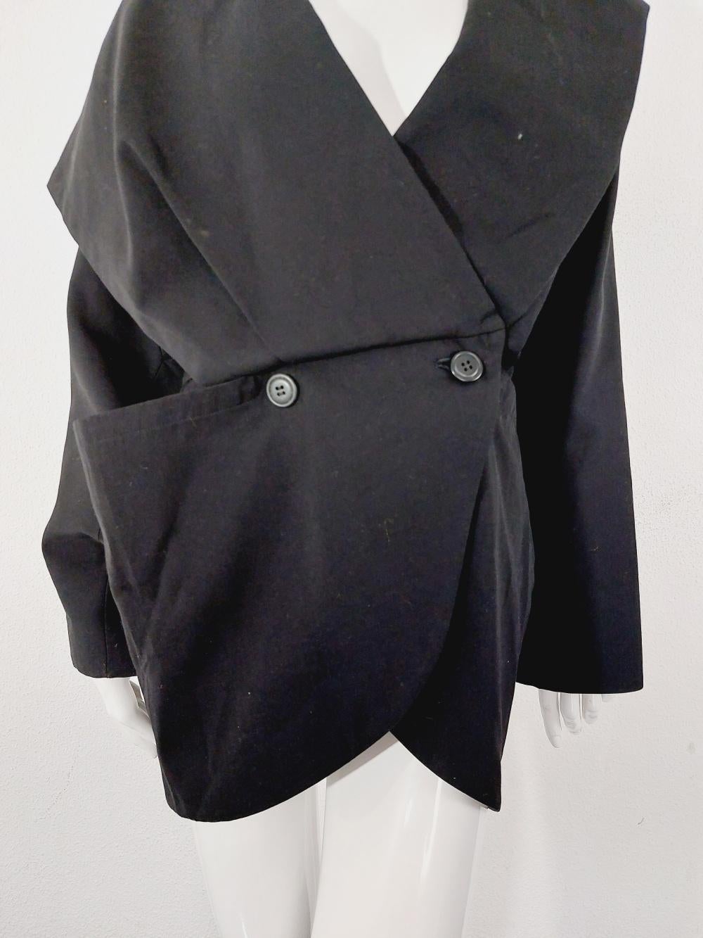 Women's Issey Miyake Exaggerated Dramatic Asymmetric Silhouette Formal Coat Jacket For Sale