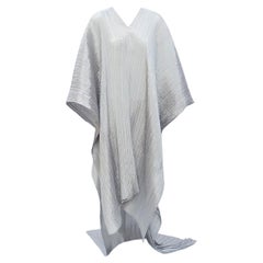 Issey Miyake F/W 2000 Madame T Vintage Silver Multi-Way Kaftan Cape Dress