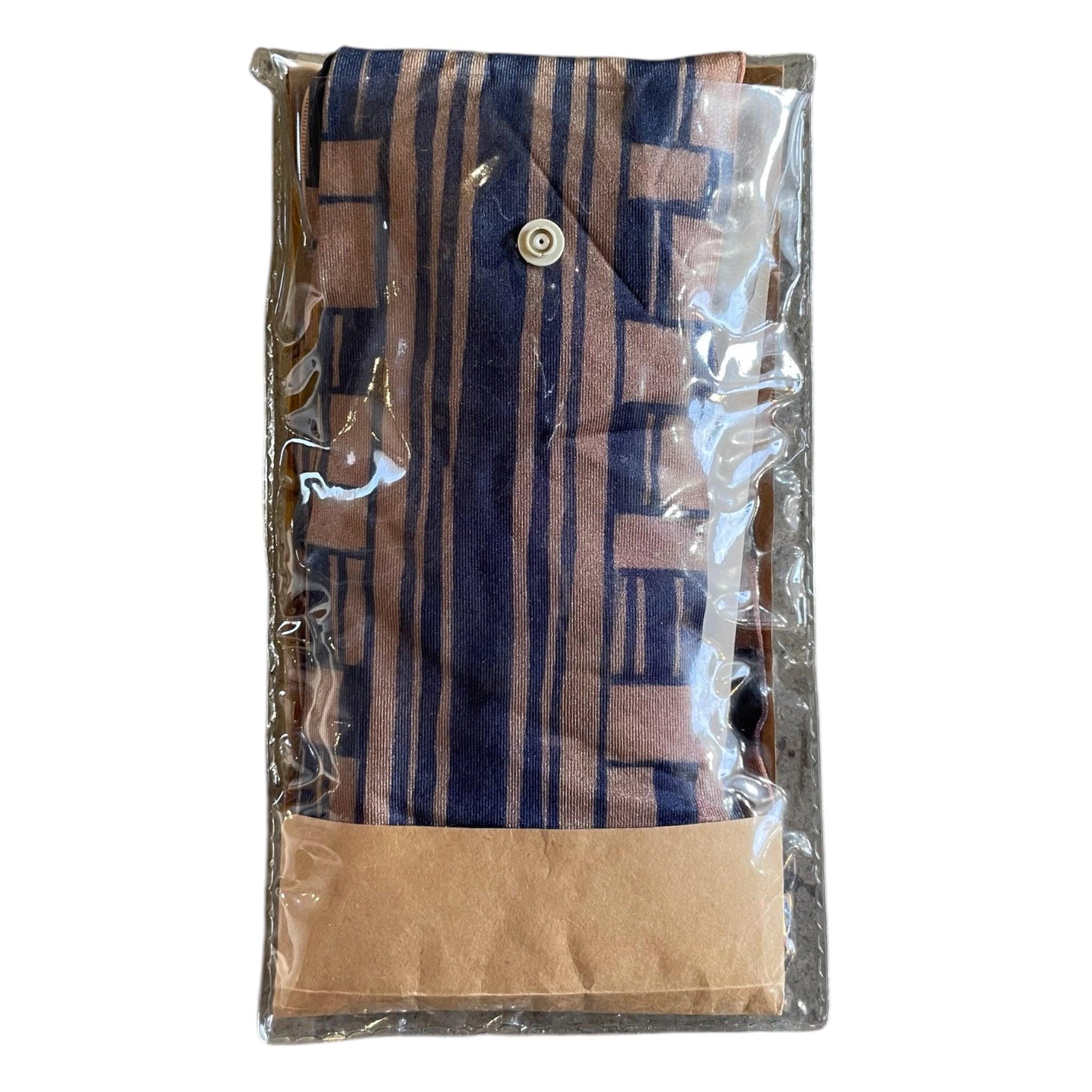 Brown Issey Miyake F/W Tattoo Blocks and Lines Printed Stockings, 1989/1990 For Sale