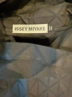 Issey Miyake Fall 2020 Black Avant Garde Cowl Neck Long Sleeve Shirt Top