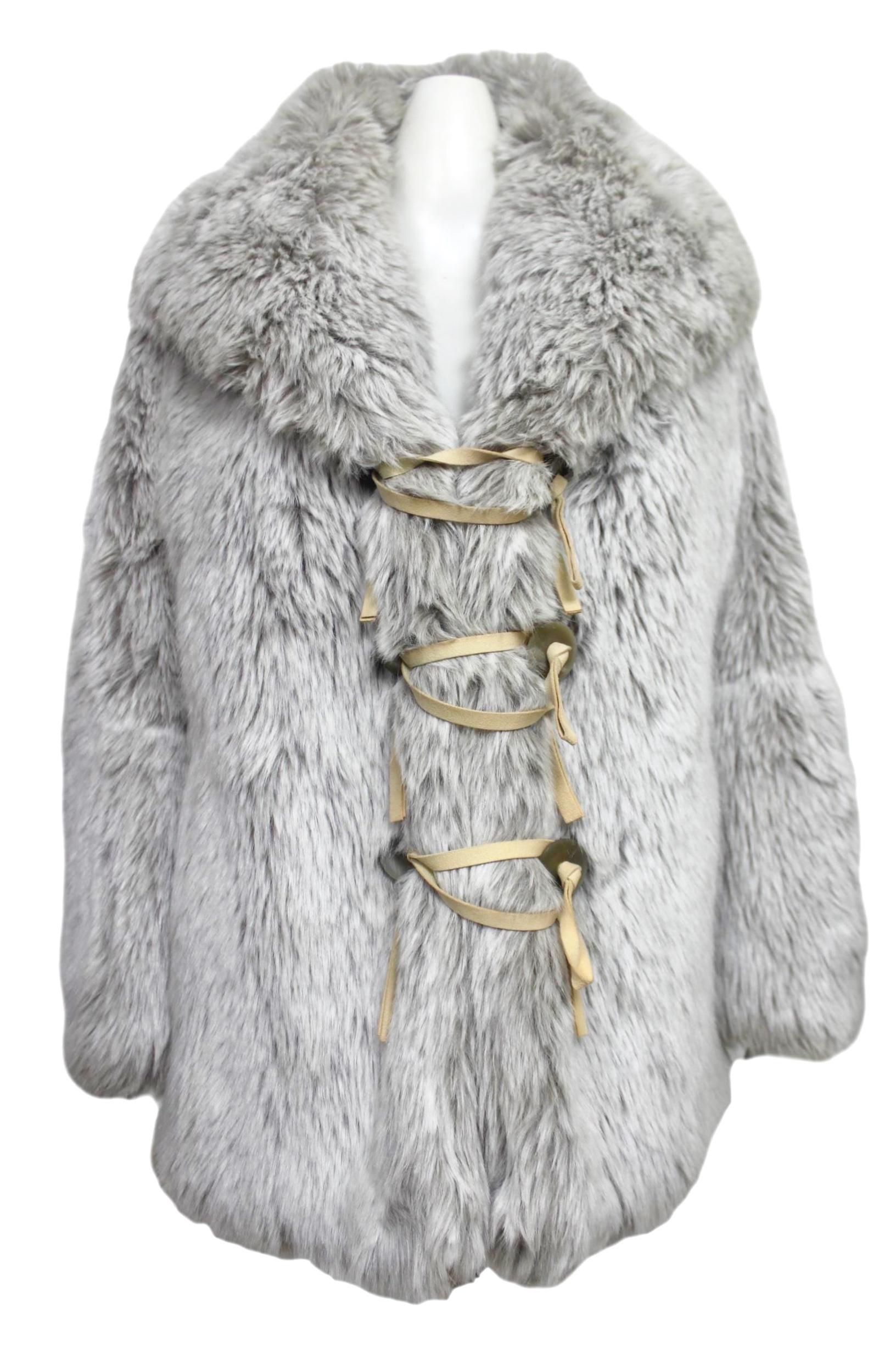 Issey Miyake Faux Fur Coat For Sale 5
