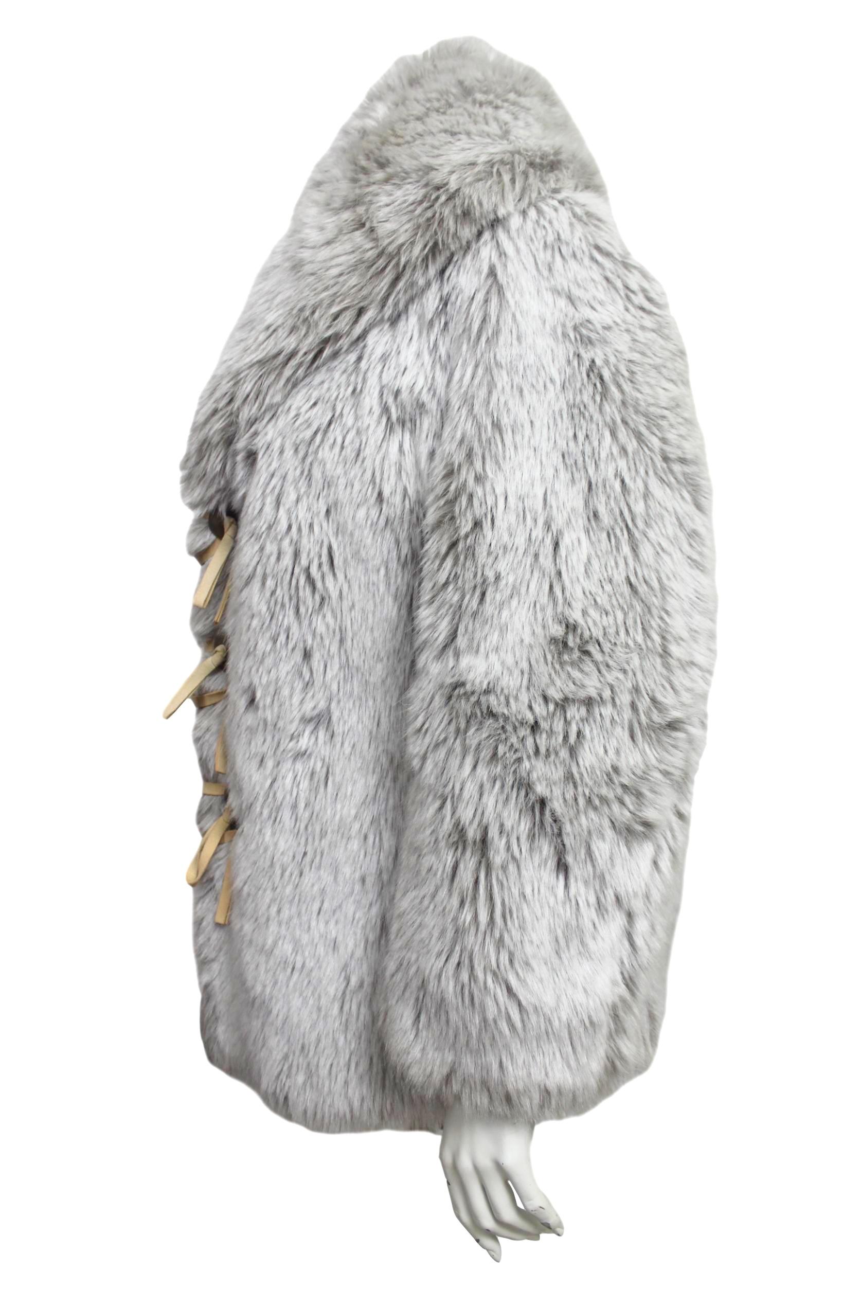 Women's Issey Miyake Faux Fur Coat For Sale
