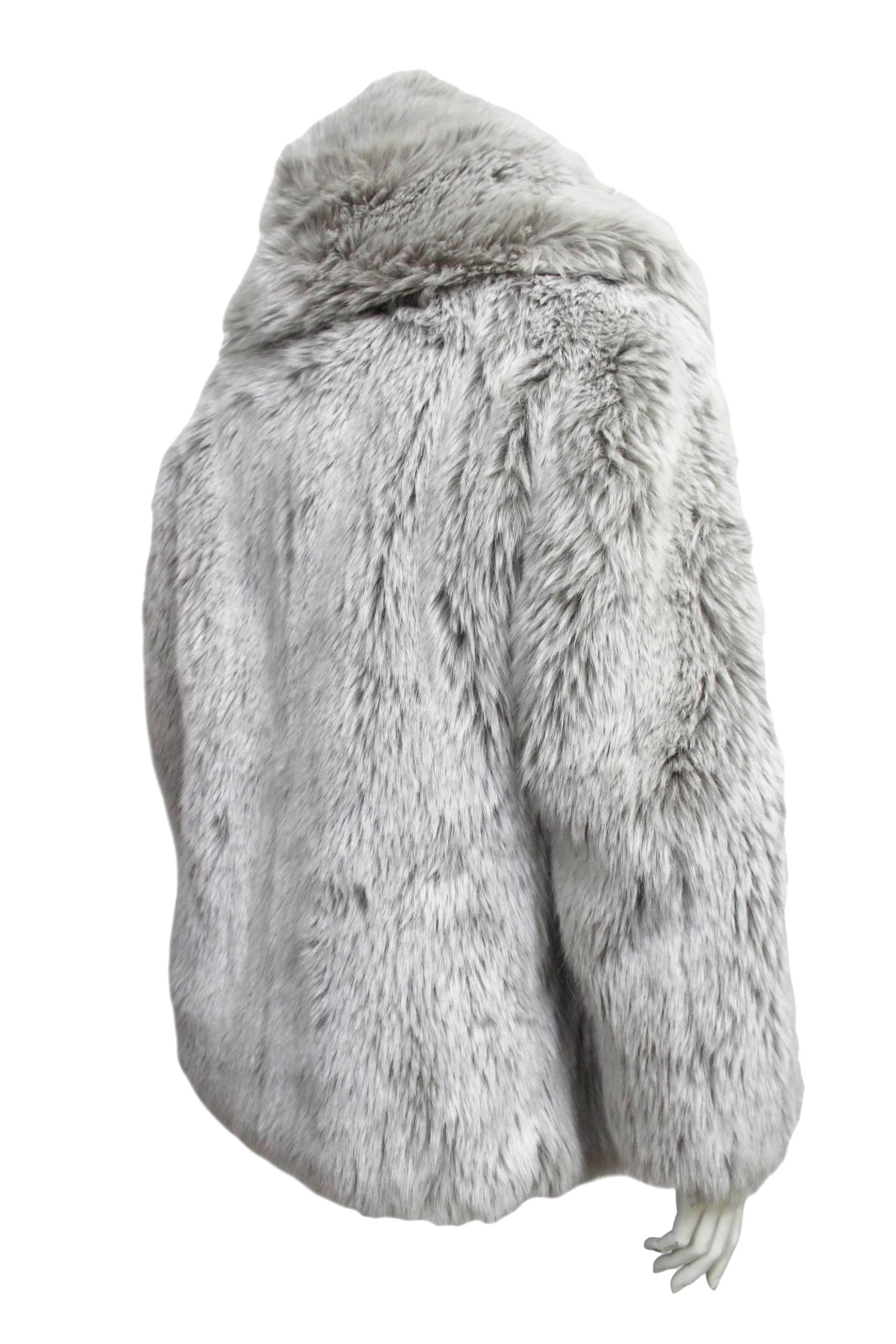 Issey Miyake Faux Fur Coat For Sale 2