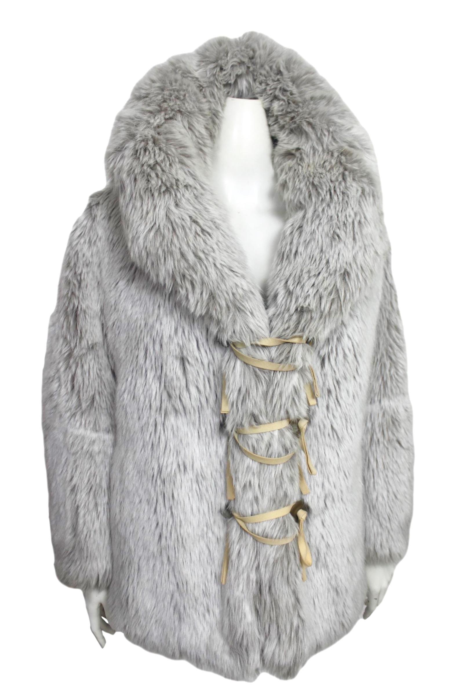 Issey Miyake Faux Fur Coat For Sale 4