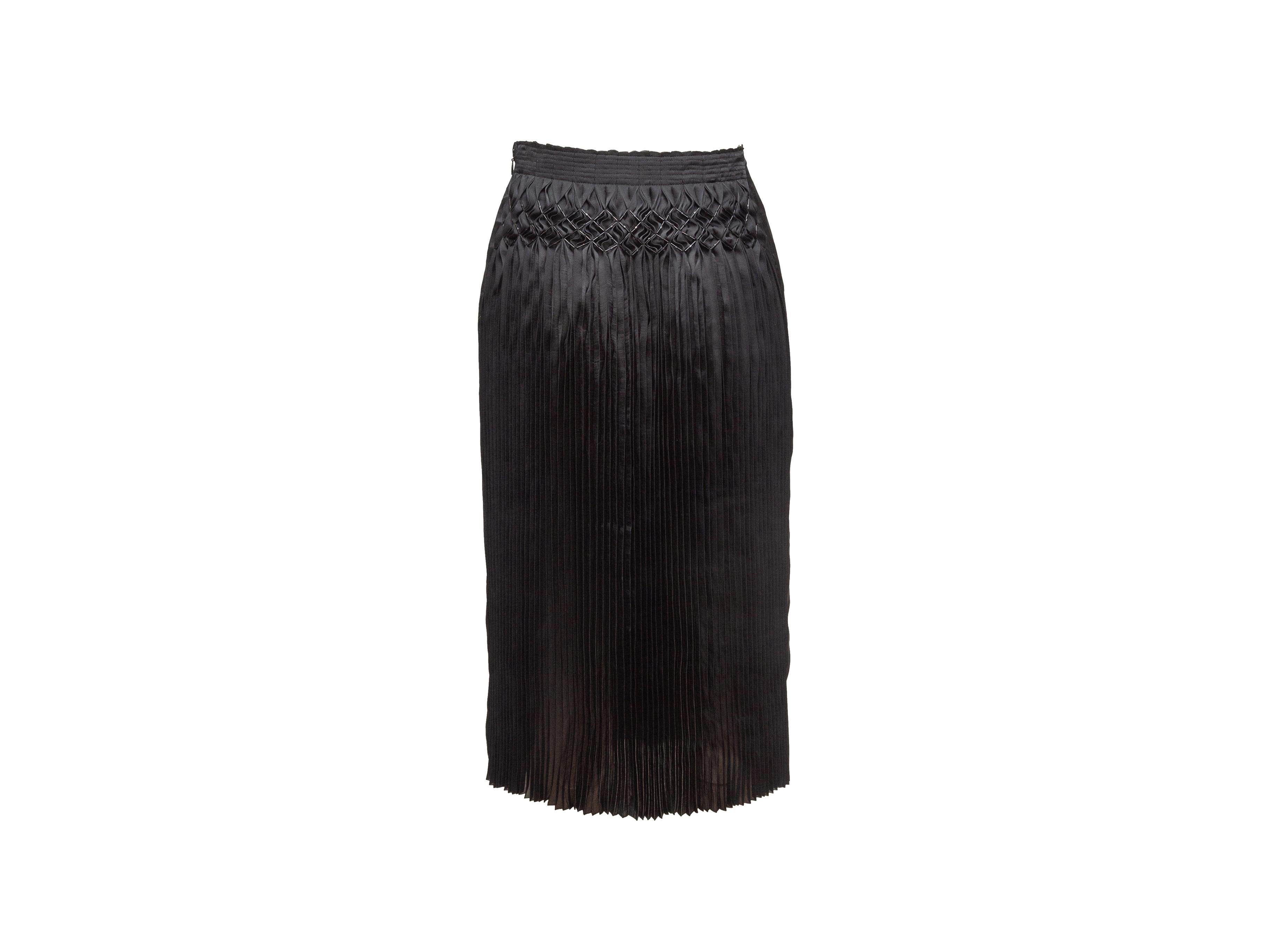 Black Issey Miyake Fete Pleated Skirt