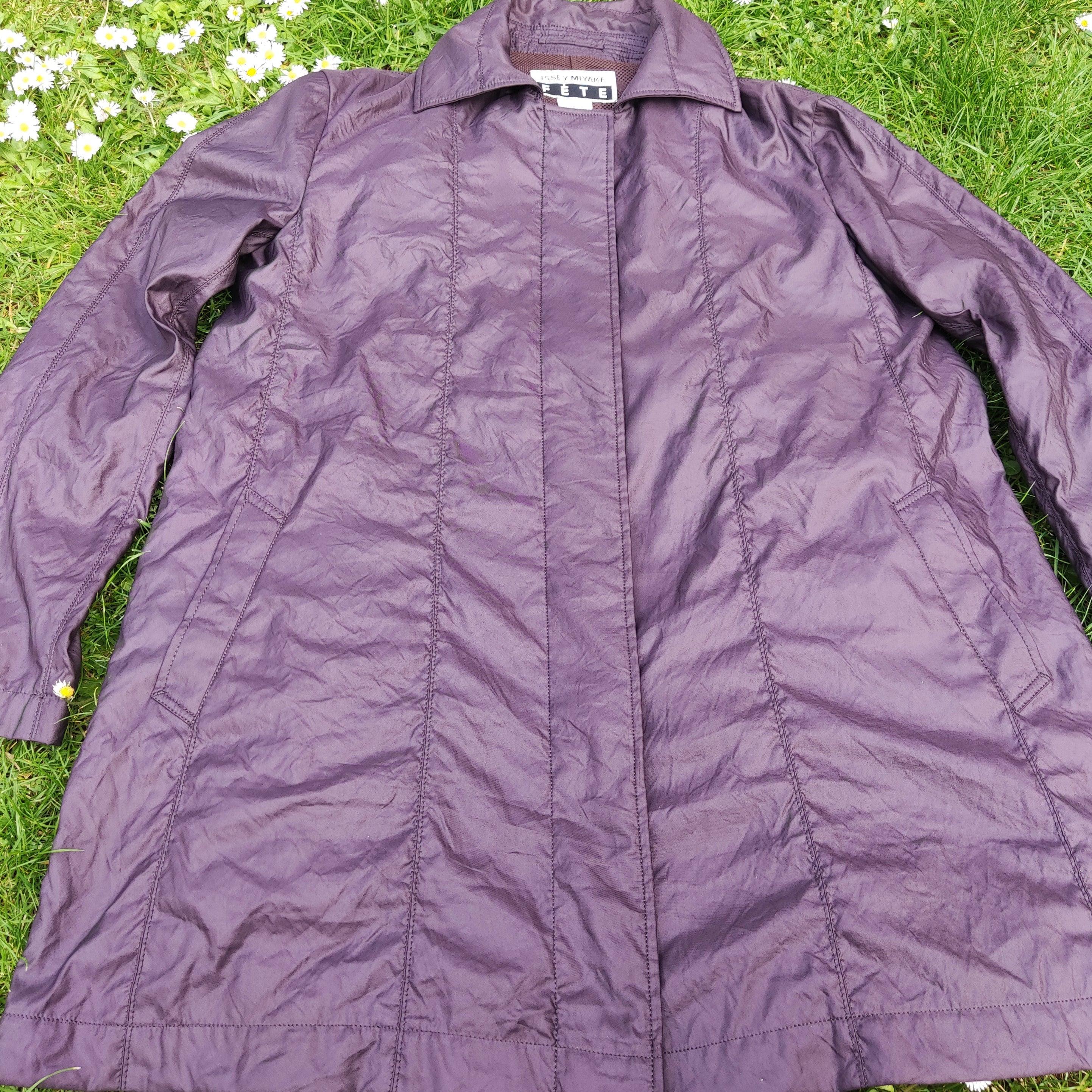 Issey Miyake Fete Vintage 80s Brown Formal Japanese Windcoat Wind Jacket Coat For Sale 6