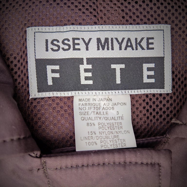 Vintage ISSEY MIYAKE I.S. Aztec Nordic Snowflake Jacket Parka Duffle Coat Heavy Windbreaker