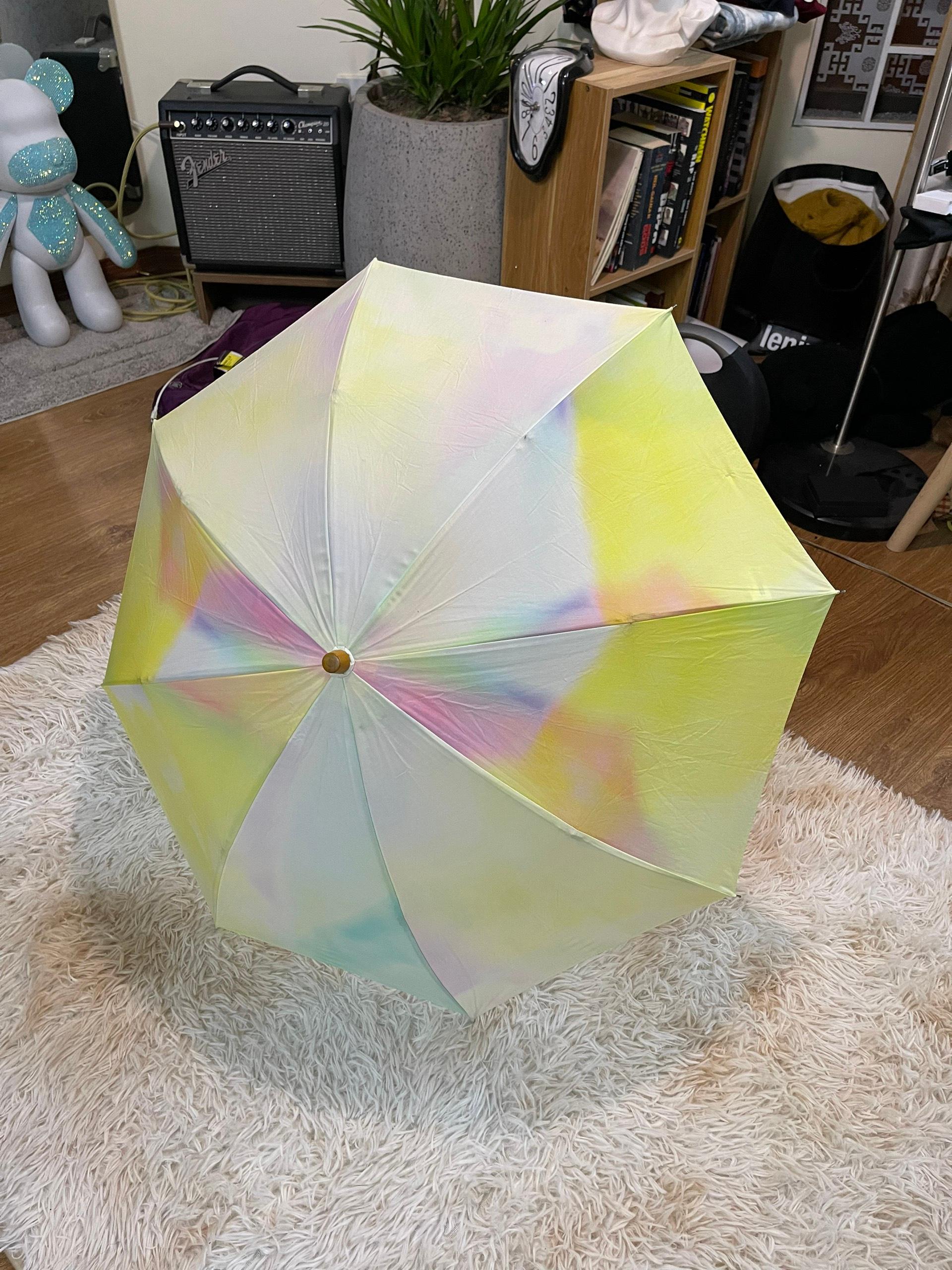 Gradient rainbow umbrella from mainline Issey Miyake, season unknown

Size: OS

Condition: 9/10. No significant flaws

Feels free to message me with any questions regarding inquiries