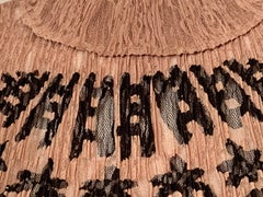 Issey Miyake Halbdurchsichtiges plissiertes Tülloberteil