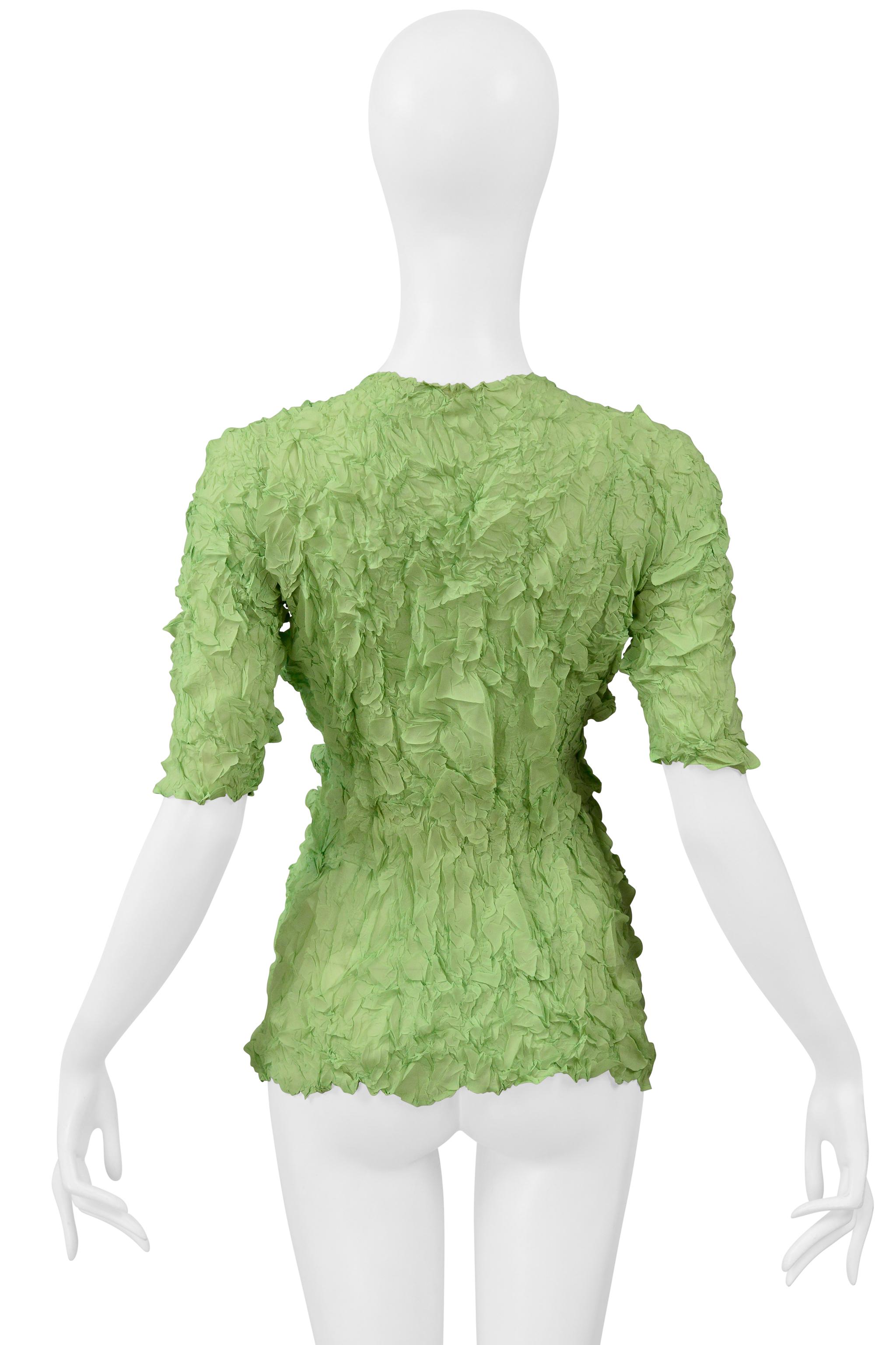 Issey Miyake Greene & Greene & Greene Top Plissettato Ss 2000 In condizioni ottime in vendita a Los Angeles, CA