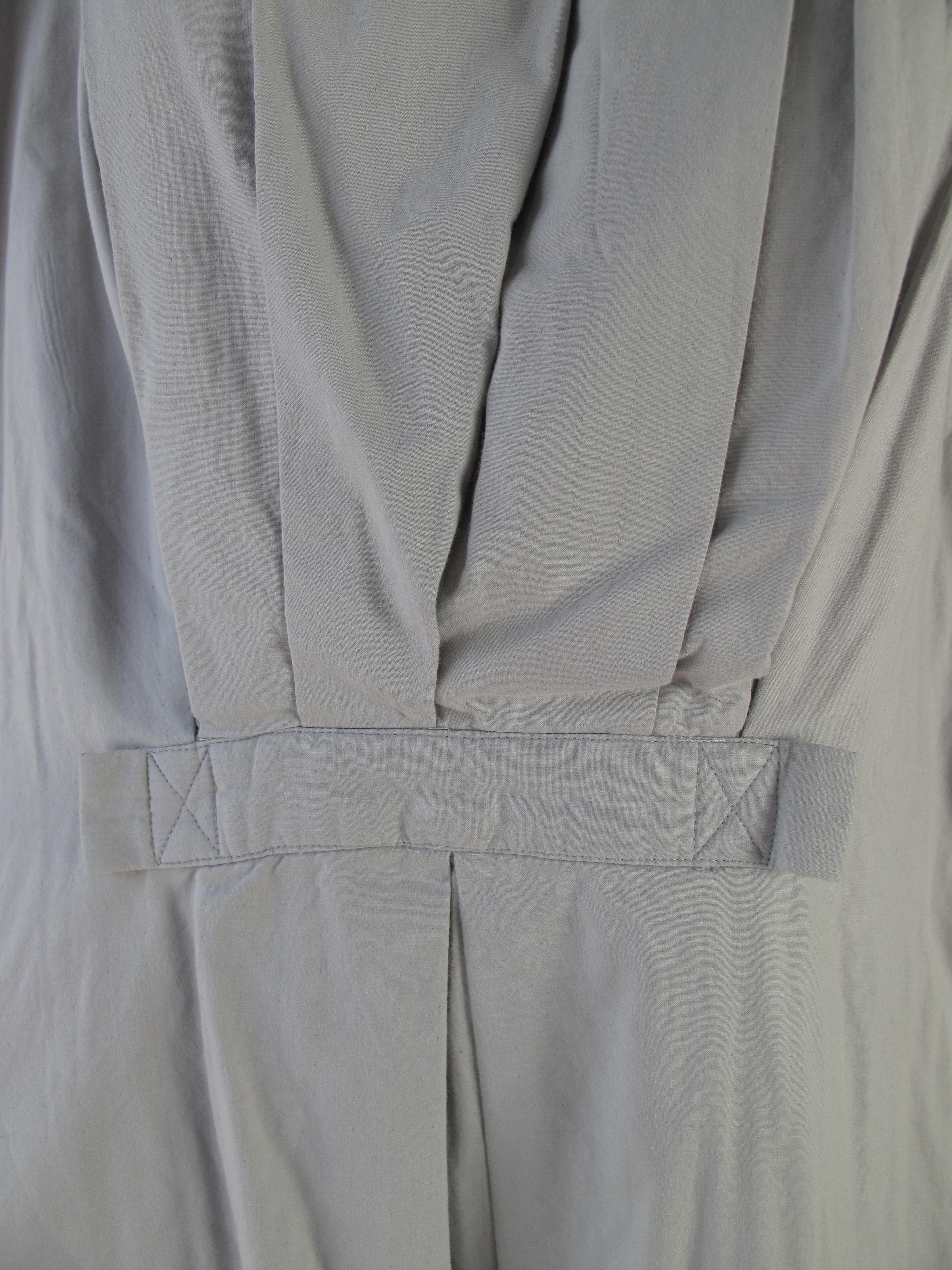 Issey Miyake Grey Cotton Dress, 1990s In Good Condition In Austin, TX