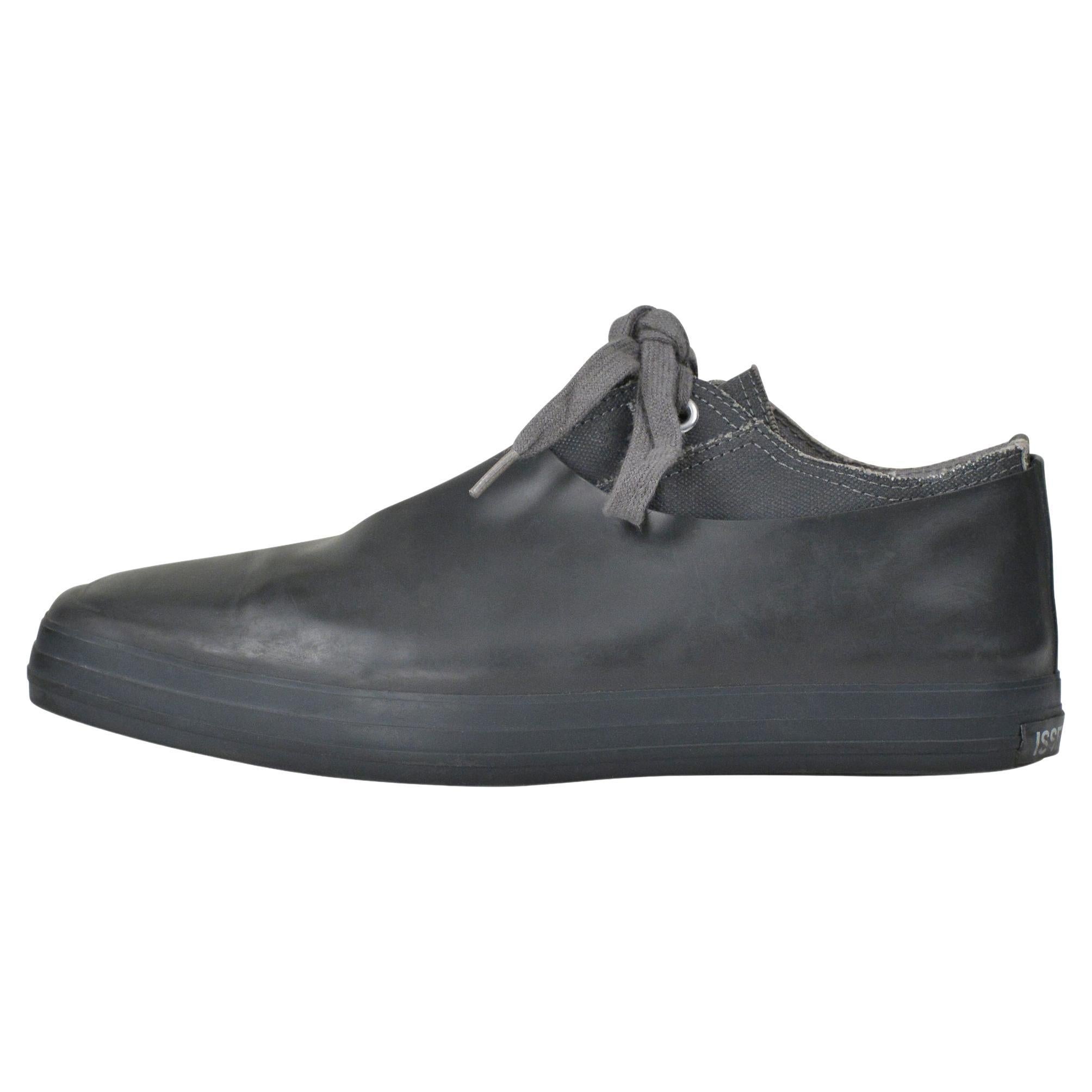Issey Miyake Grey Shoes With Rubber Covering 2000 For Sale