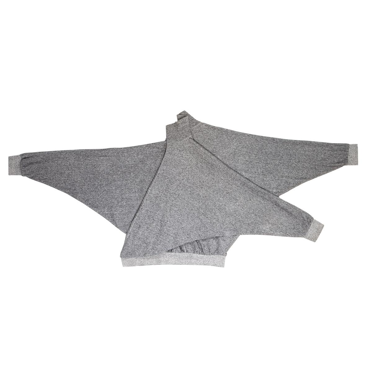 Issey Miyake grey three-armed knitted wool sweater, fw 1985 For Sale