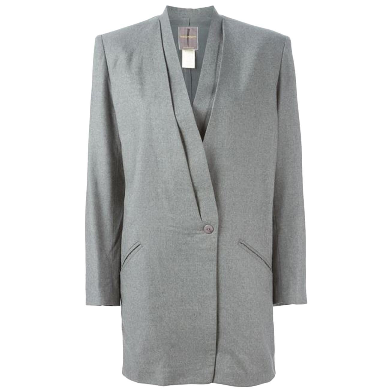  Issey Miyake Grey Wool Jacket