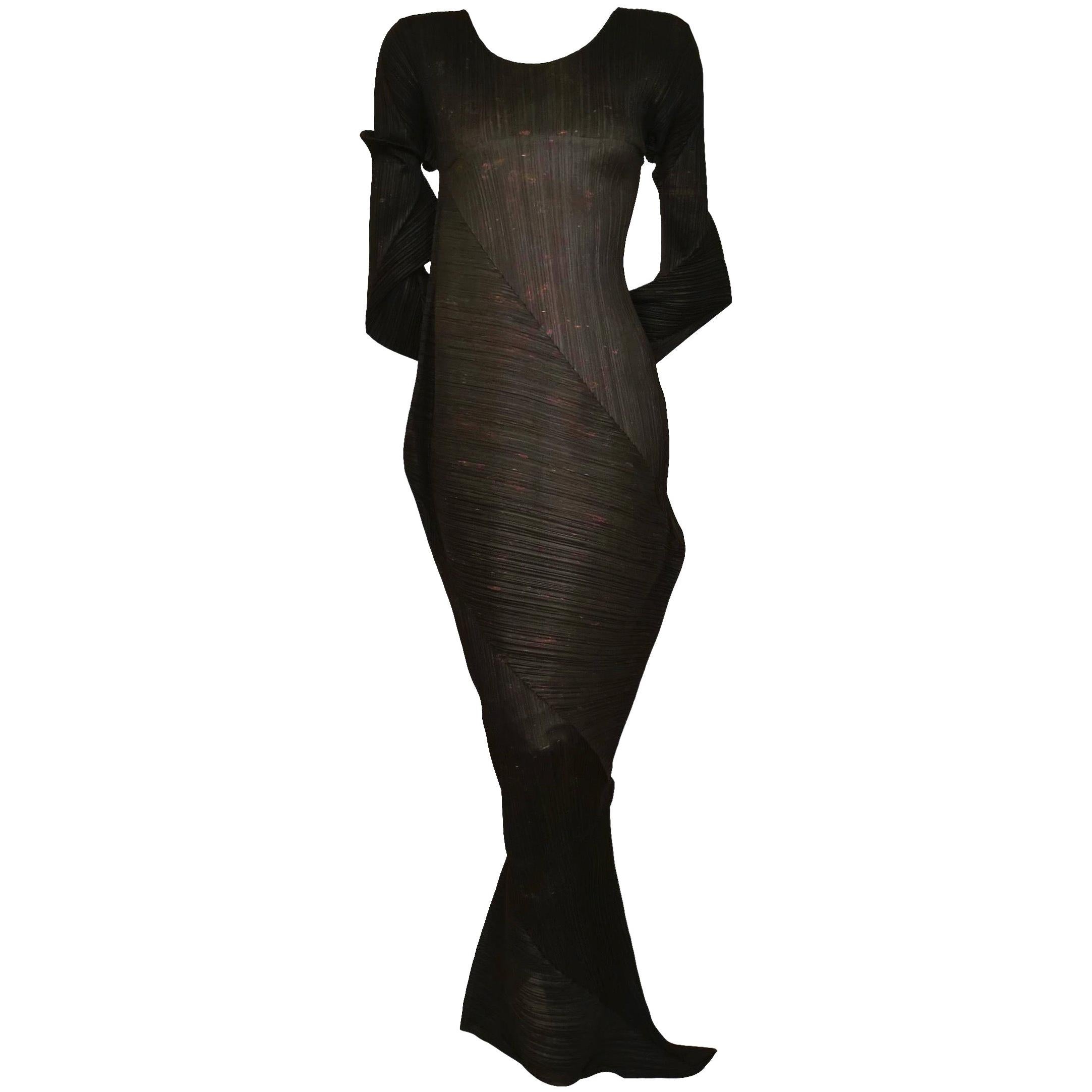 Issey Miyake Guest Artist Cai Guo Qiang Series Number 4 Serpentine Dress For Sale