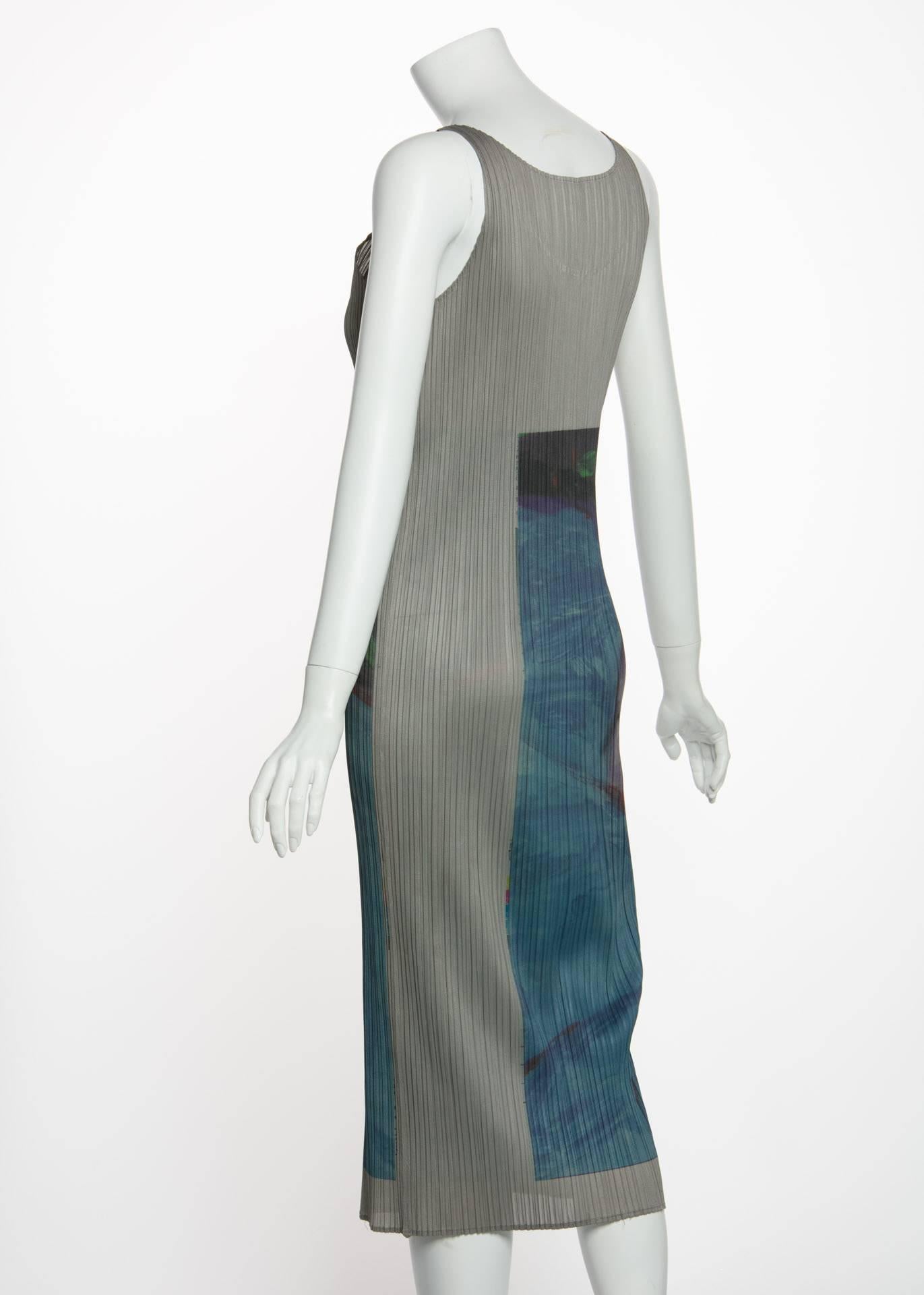 Women's Issey Miyake Guest Artist Series No 2 Pleated Dress, 1997 For Sale