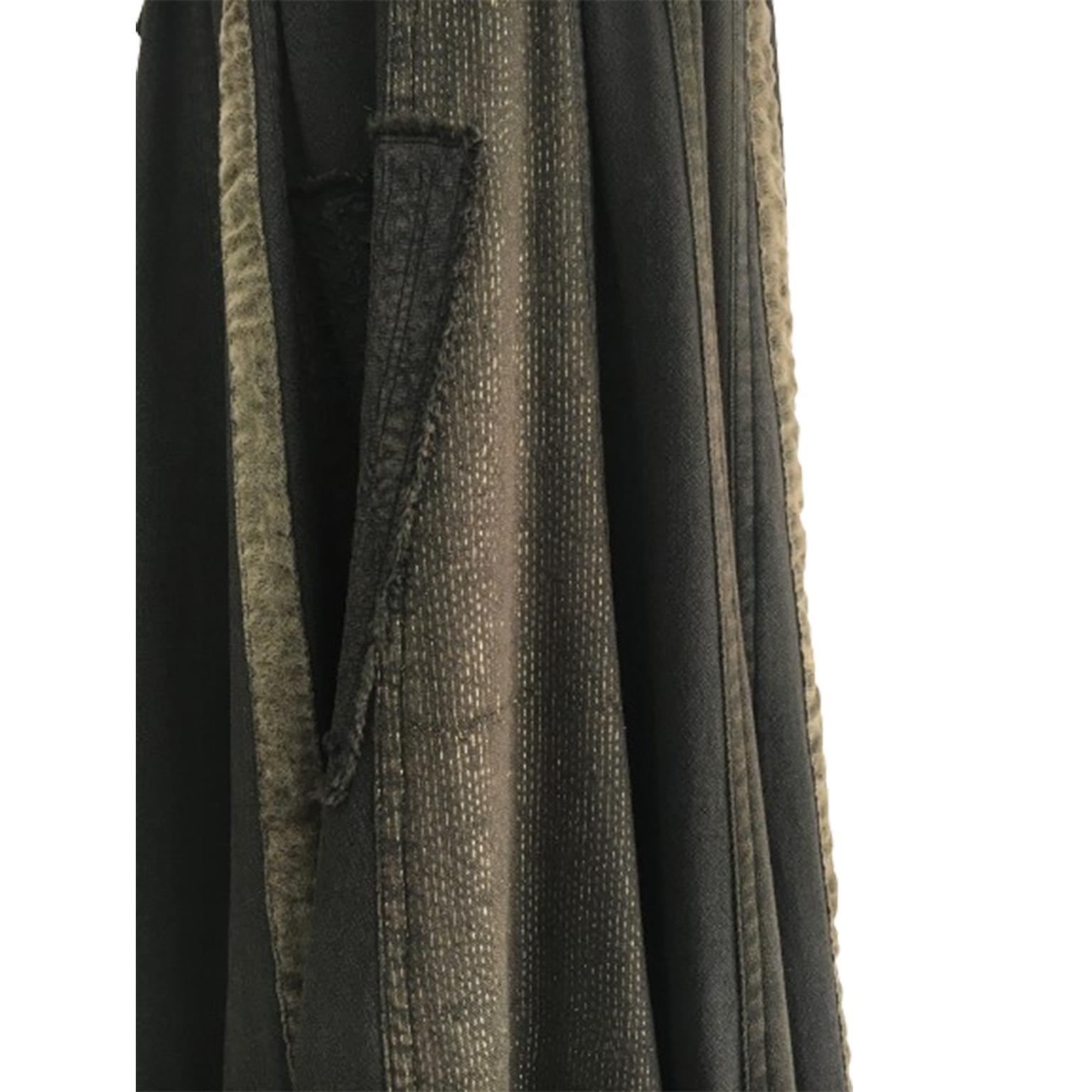 Issey Miyake HaaT Earth Tone Panel Skirt 90s For Sale 4