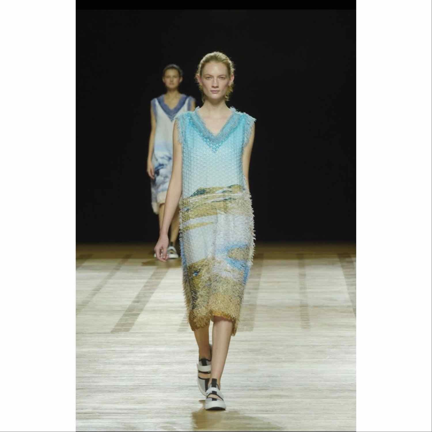 Fashion is notorious for its fast-paced production schedule. After a visit to Iceland, Issey Miyake compiled a serene collection that embodied a “getting back to nature” feeling. As a designer who is all about the technological, the Spring/Summer