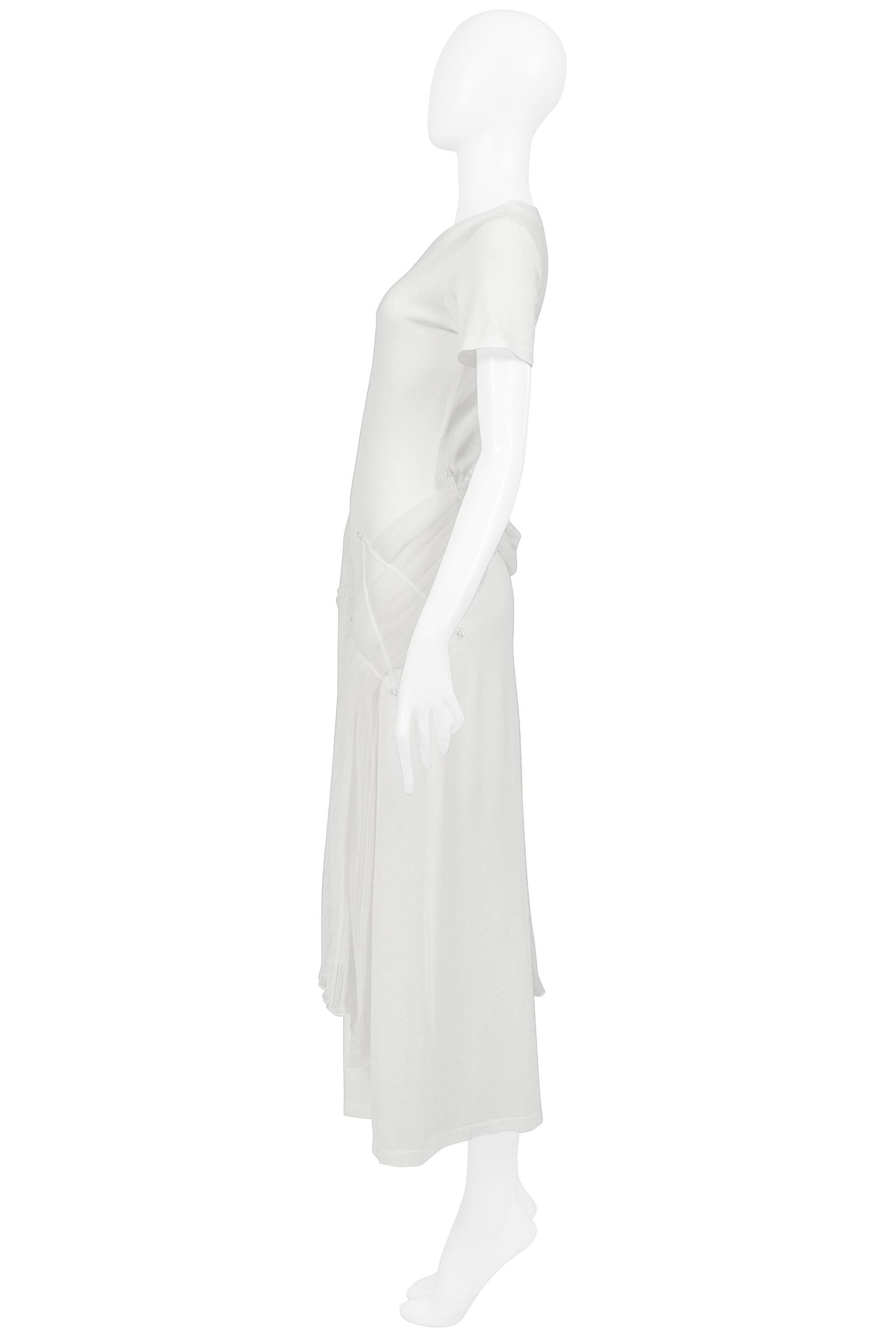 Issey Miyake Iconic White Goddess Concept Dress 2003 For Sale 6
