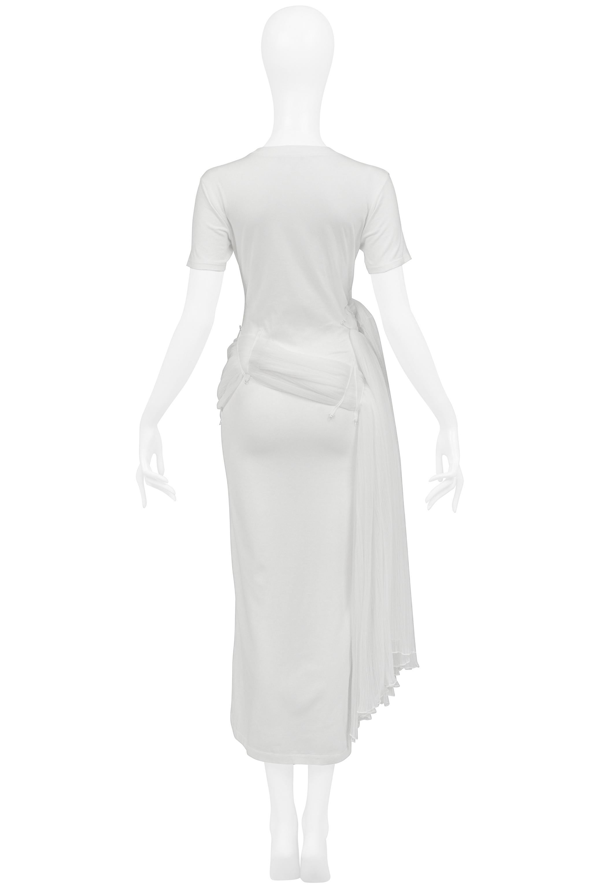 Issey Miyake Iconic White Goddess Concept Dress 2003 For Sale 7