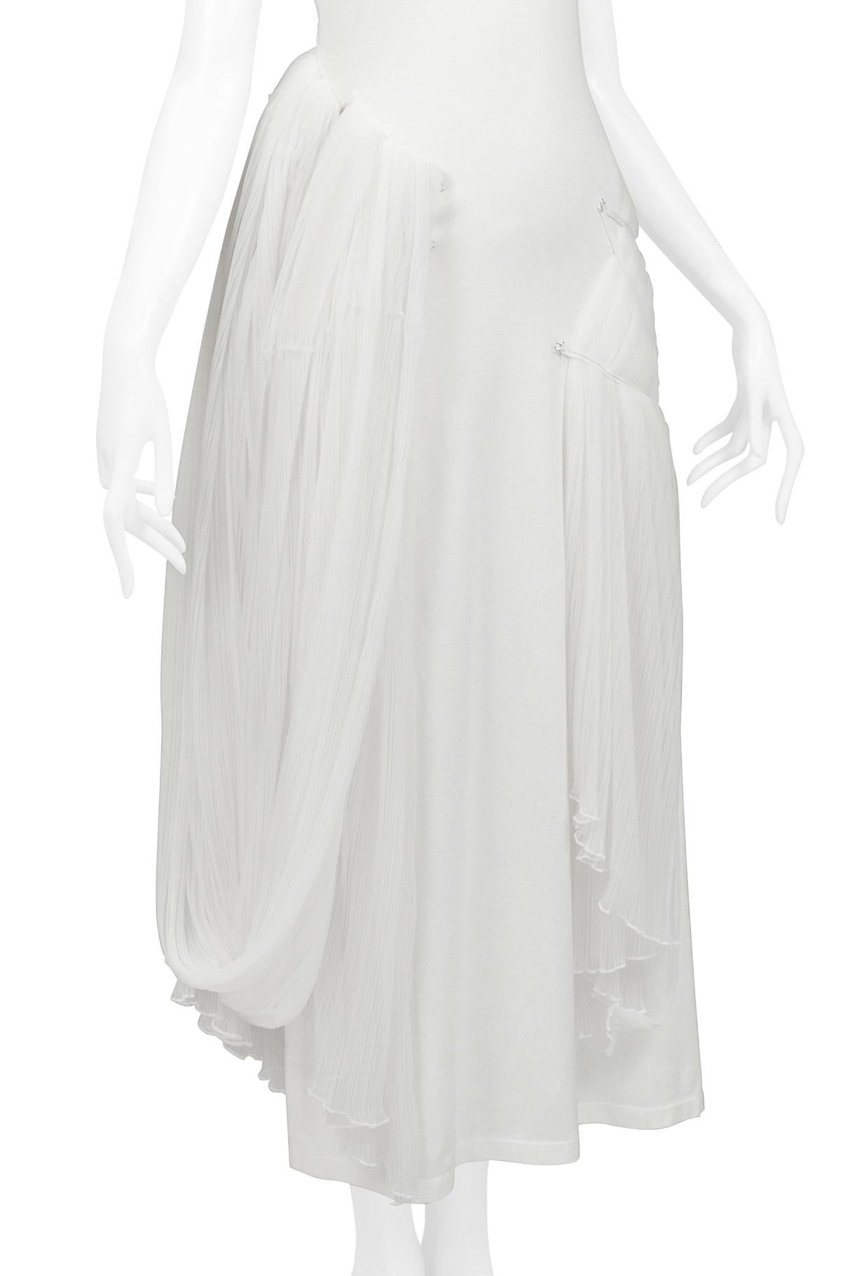 Issey Miyake Iconic White Goddess Concept Dress 2003 For Sale 3
