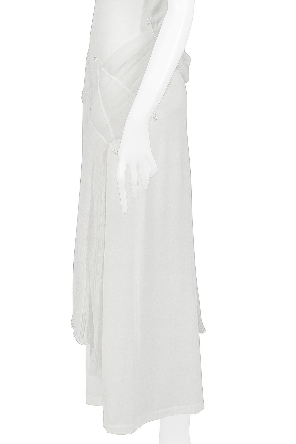 Issey Miyake Iconic White Goddess Concept Dress 2003 For Sale 4