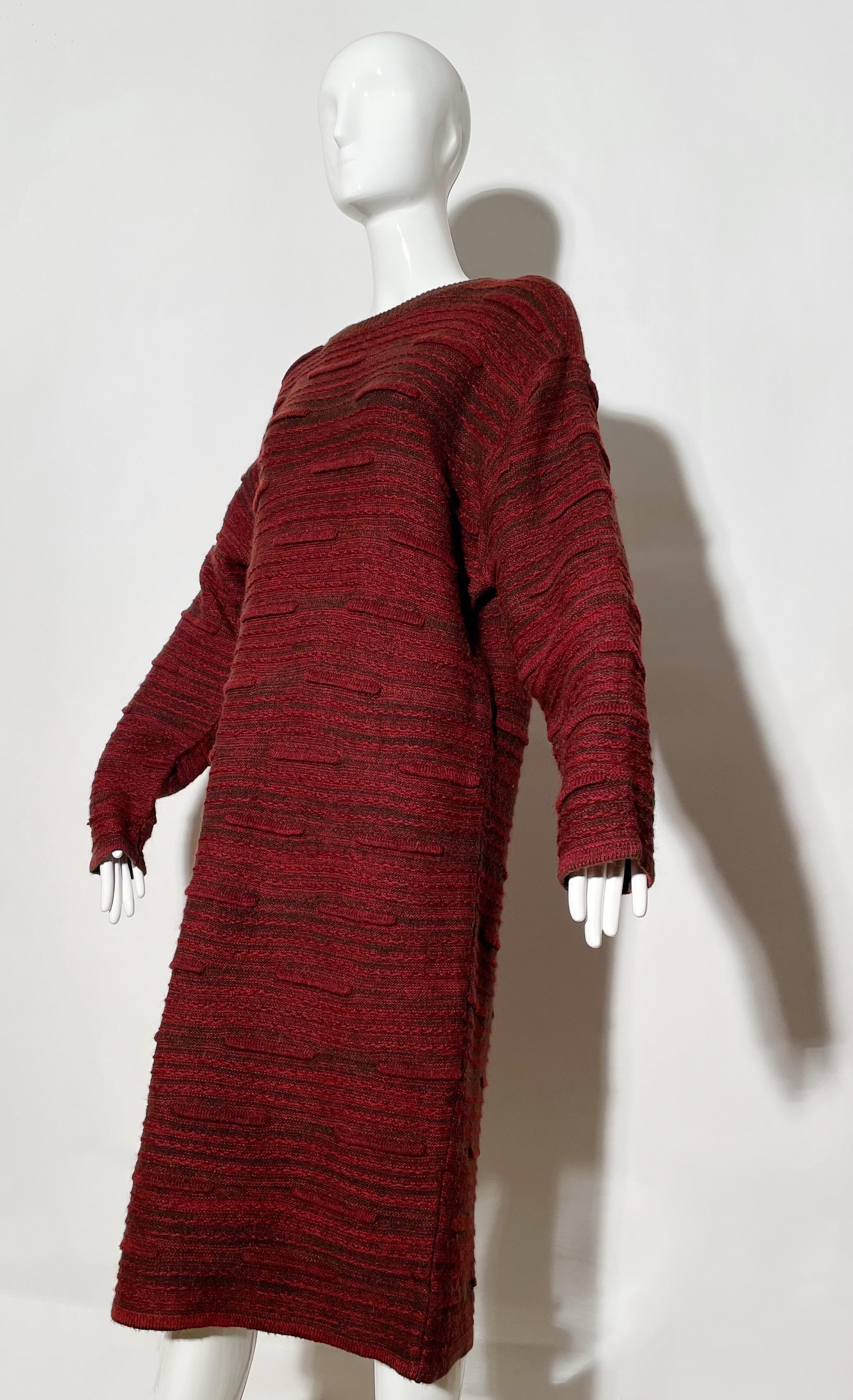 Issey Miyake Knit Sweater Dress  In Good Condition For Sale In Los Angeles, CA