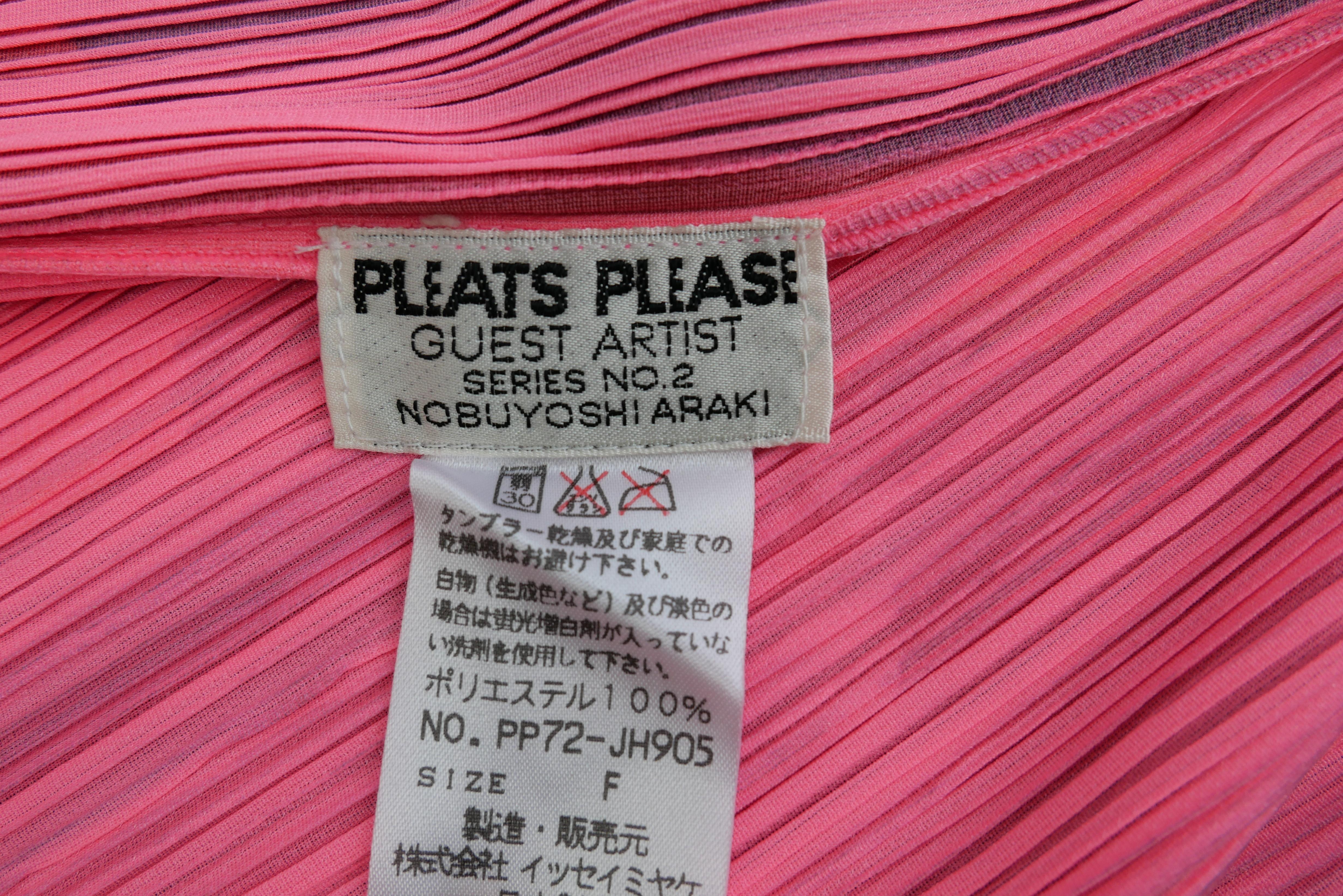 ISSEY MIYAKE Edición limitada 1997 Artista invitado Nobuyoshi Araki Serie n.º 2 en venta 1