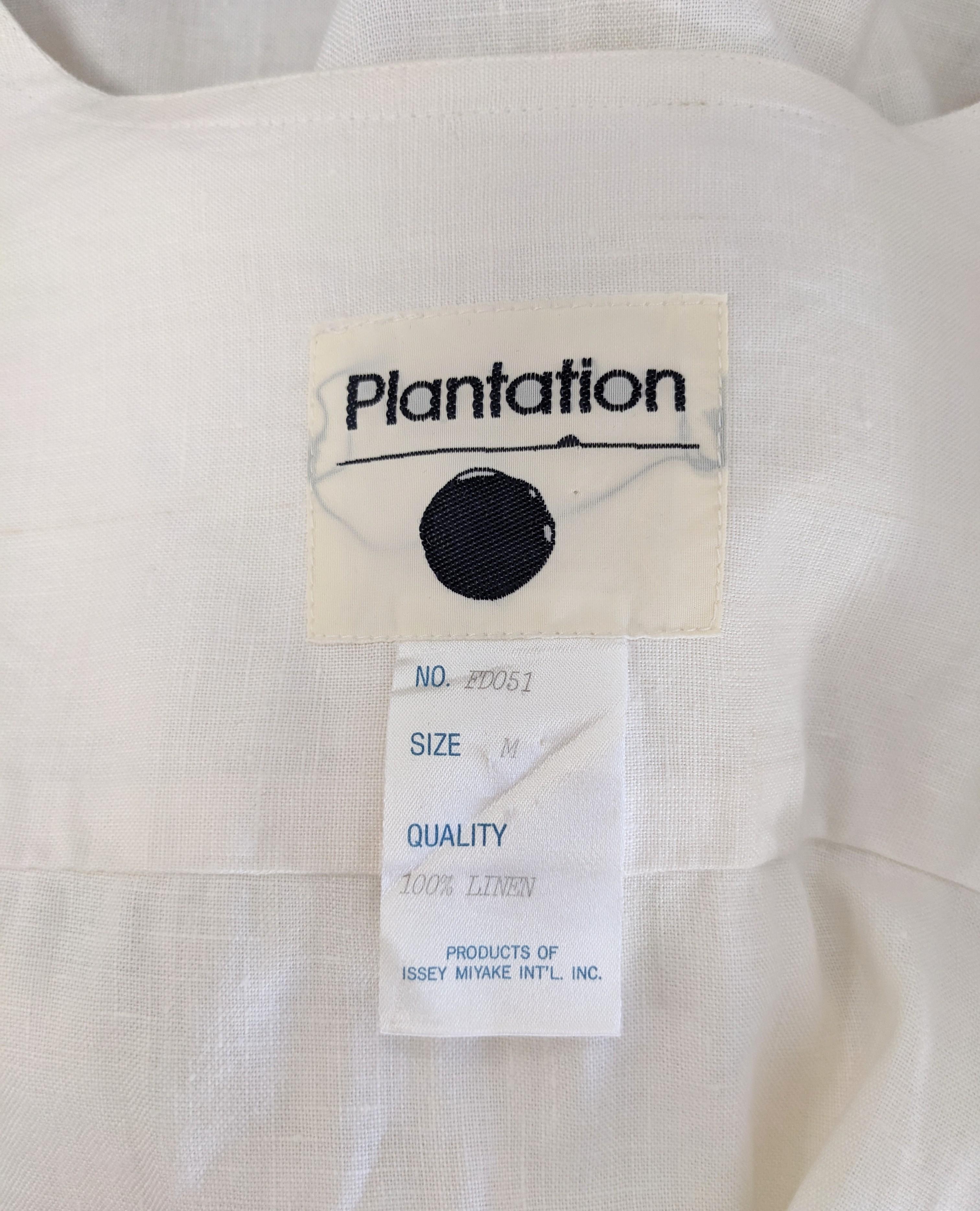 Issey Miyake Linen Fold Front Jacket For Sale 5