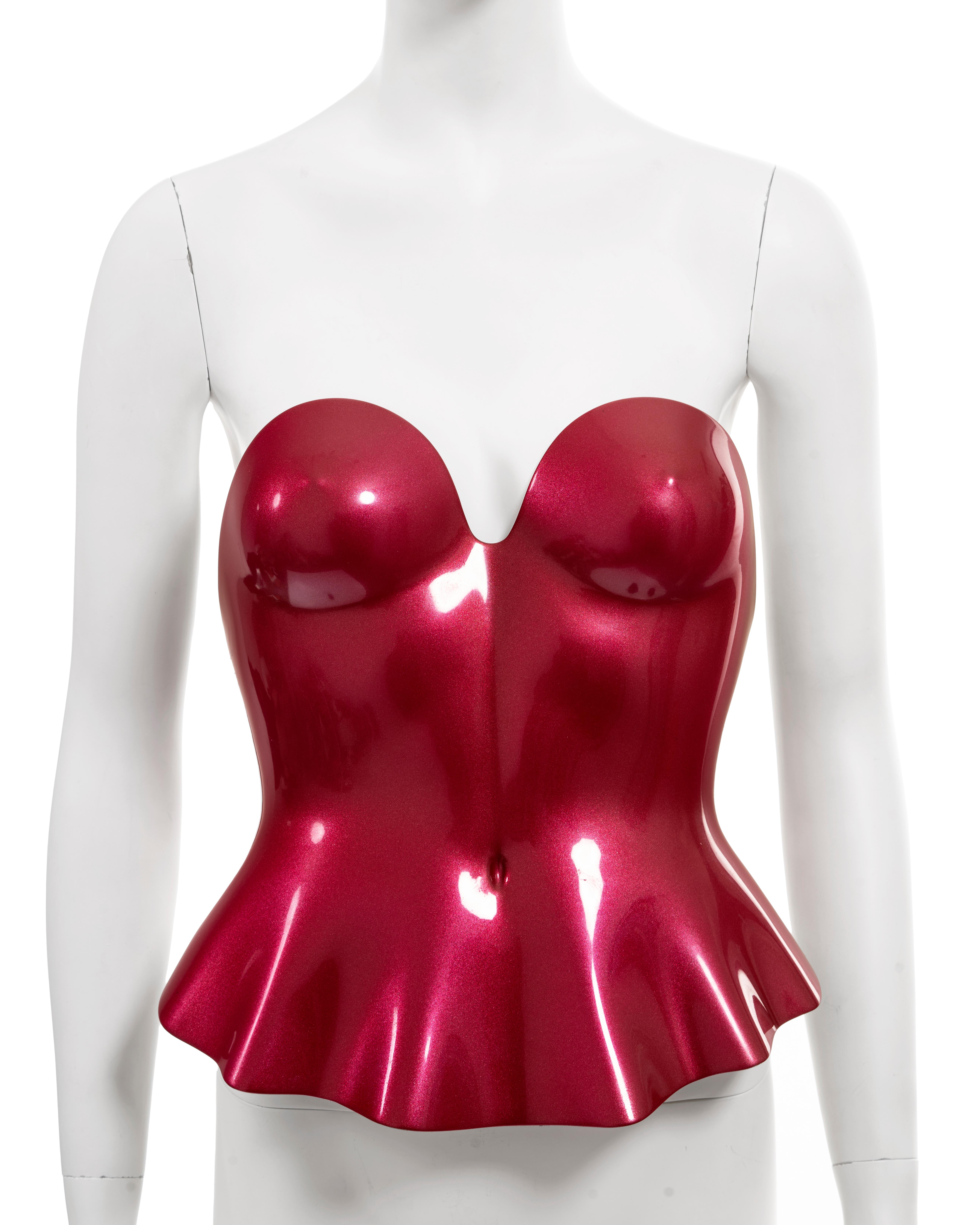 Issey Miyake moulded acrylic bustier, fw 1980 In Good Condition In London, GB