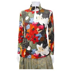 Issey Miyake multicoloured Velvet Zip-Shirt,  1996AW