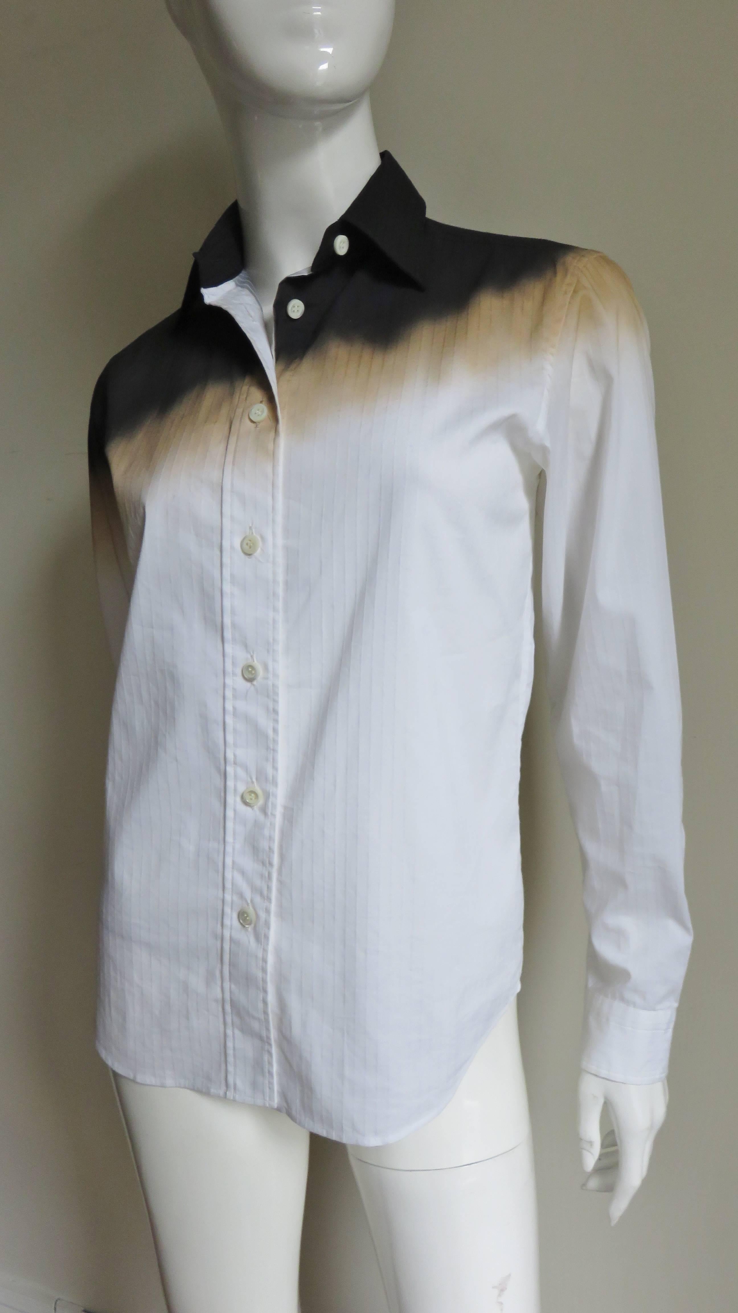 Women's Issey Miyake Ombre Shirt