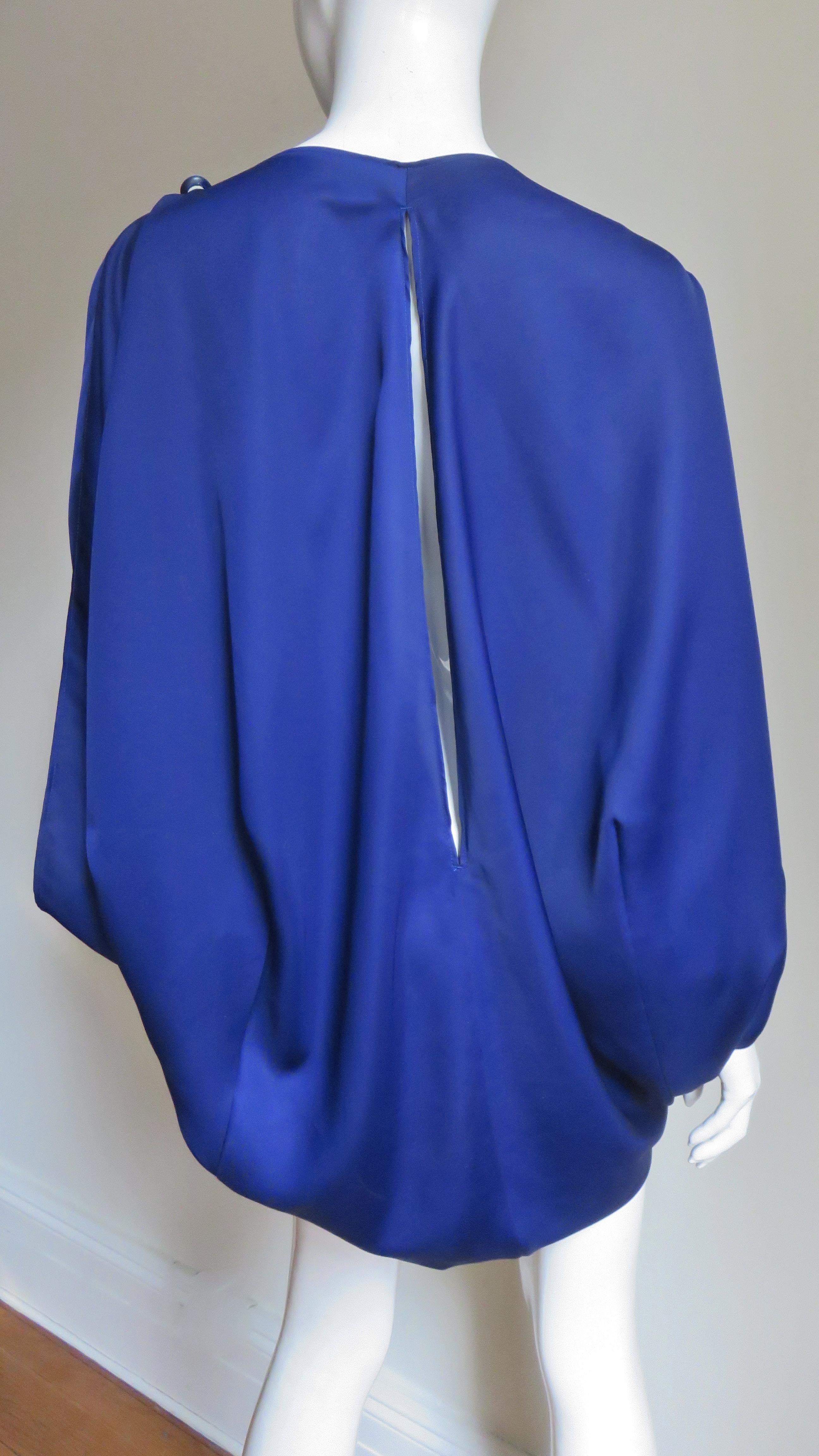 Issey Miyake Open Sleeve Draped Top For Sale 3