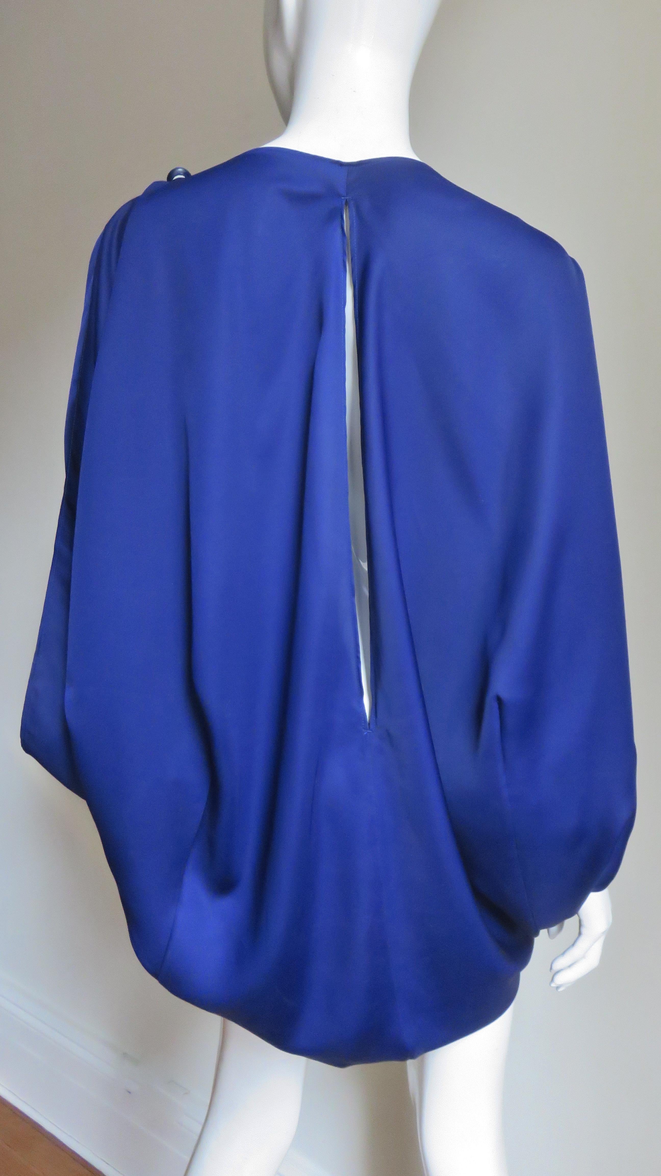 Issey Miyake Open Sleeve Draped Top For Sale 6